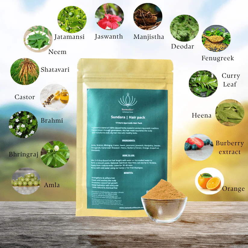 Sundara Hair Pack | Natural Ayurvedic Blend For Strong & Healthy Hair - Image 2
