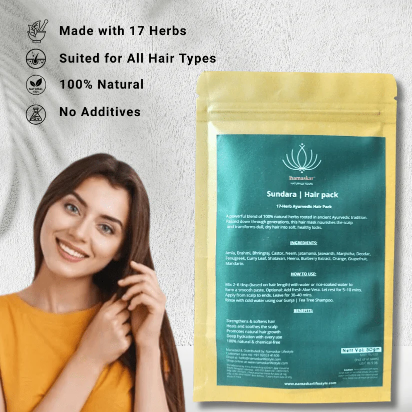 Sundara Hair Pack | Natural Ayurvedic Blend For Strong & Healthy Hair - Image 3