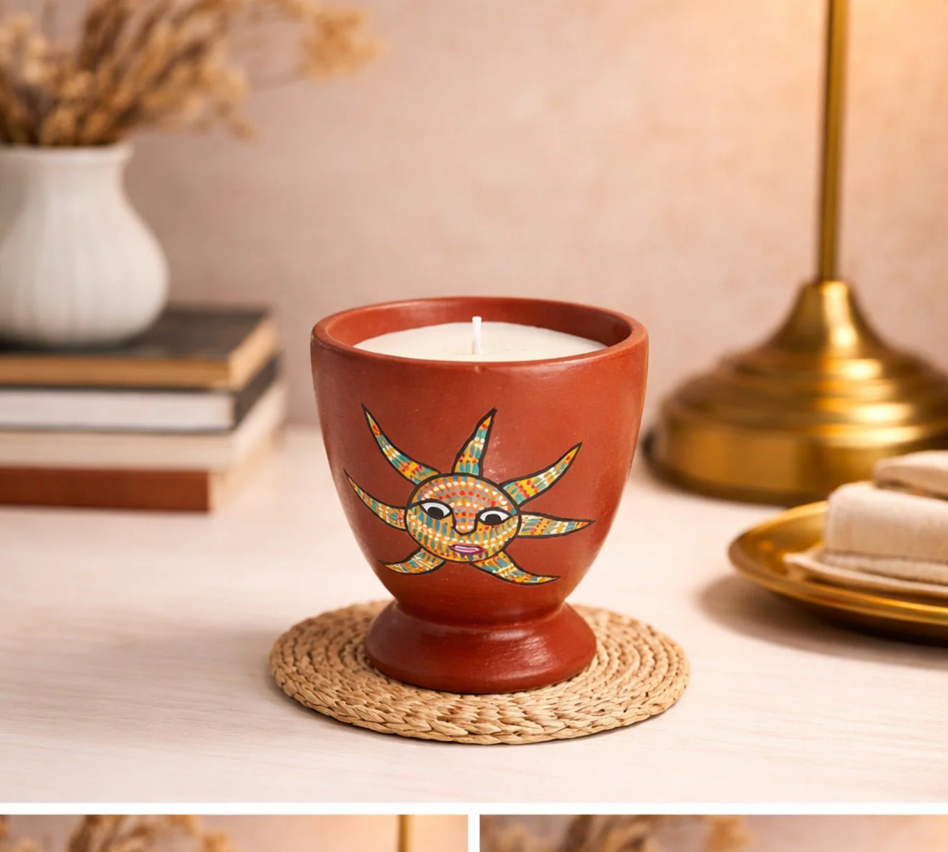 Surya Glow Gond Candle Natural Resin Aromatic Candle