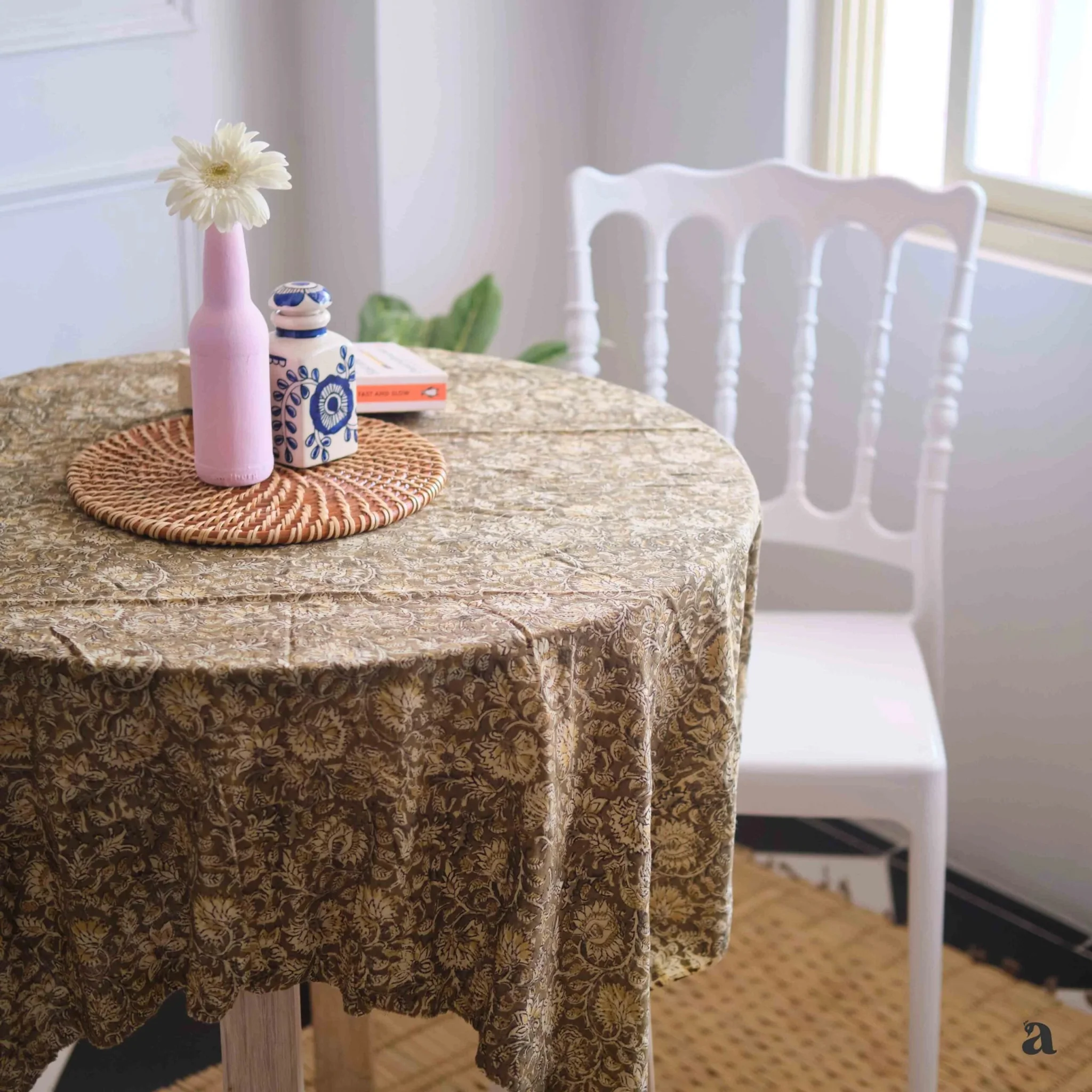 Sutra Round Placemat | Handwoven Eco-Friendly Table Mat - Image 3