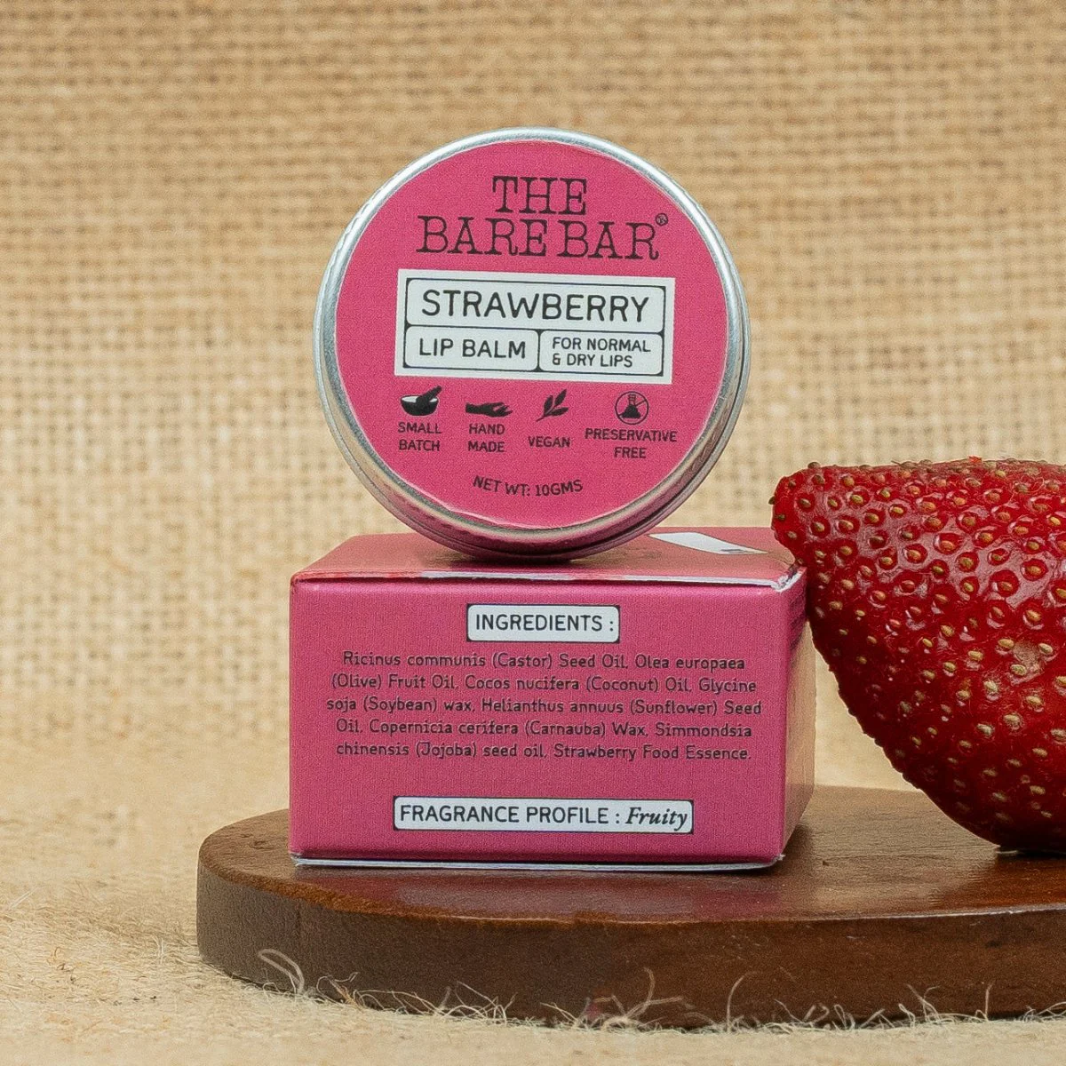 Sweet Strawberry Lip Balm for Smooth Lips- 10g - Image 5