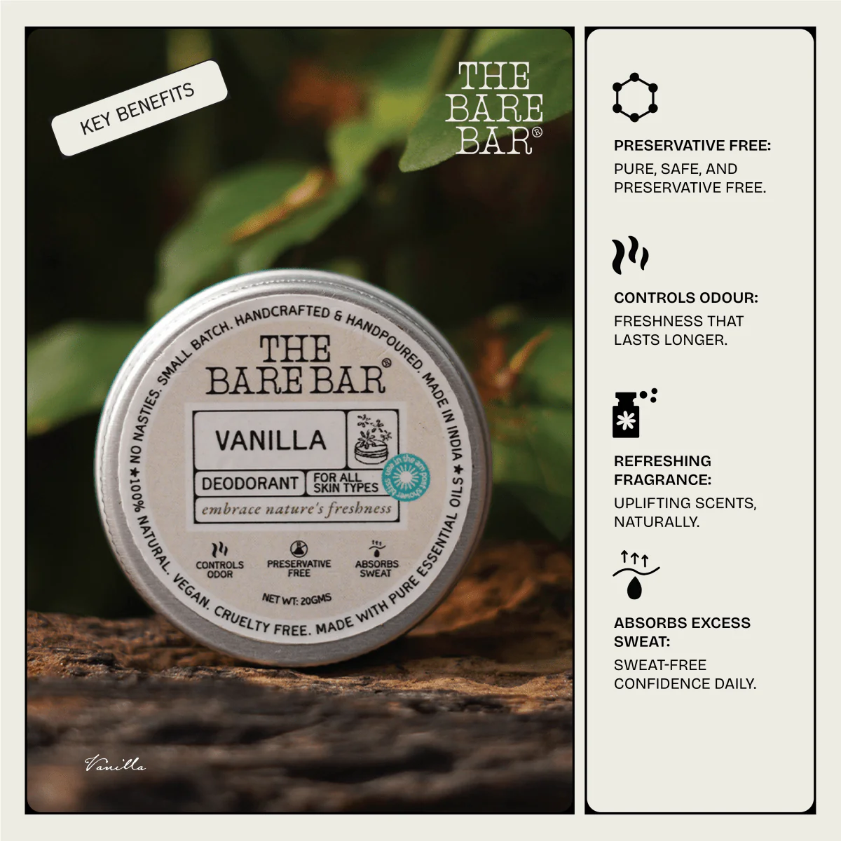 Sweet Vanilla Deodorant for Gentle All-Day Protection - Image 6