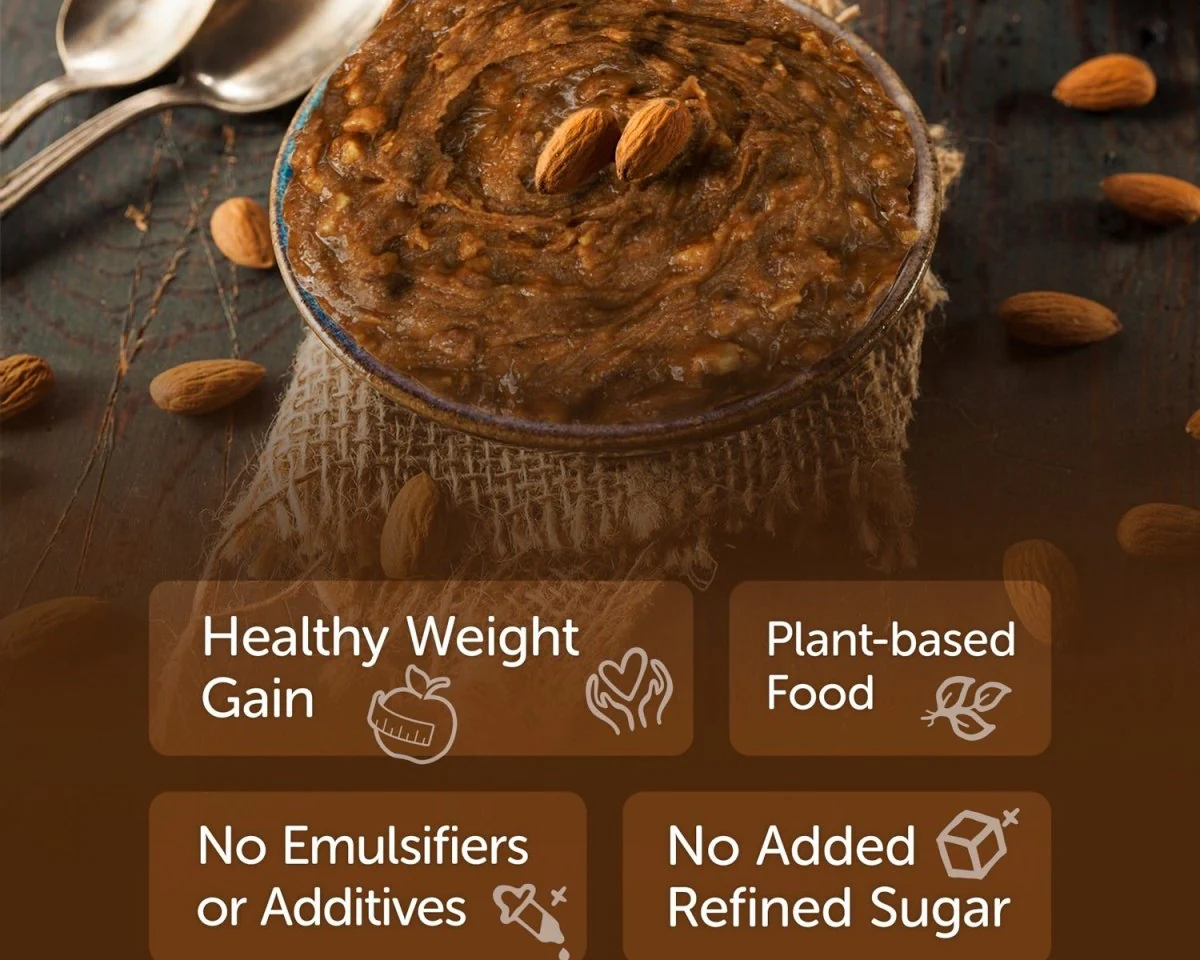 Sweetened Almond Butter 200g - Organic & Crunchy - Image 3