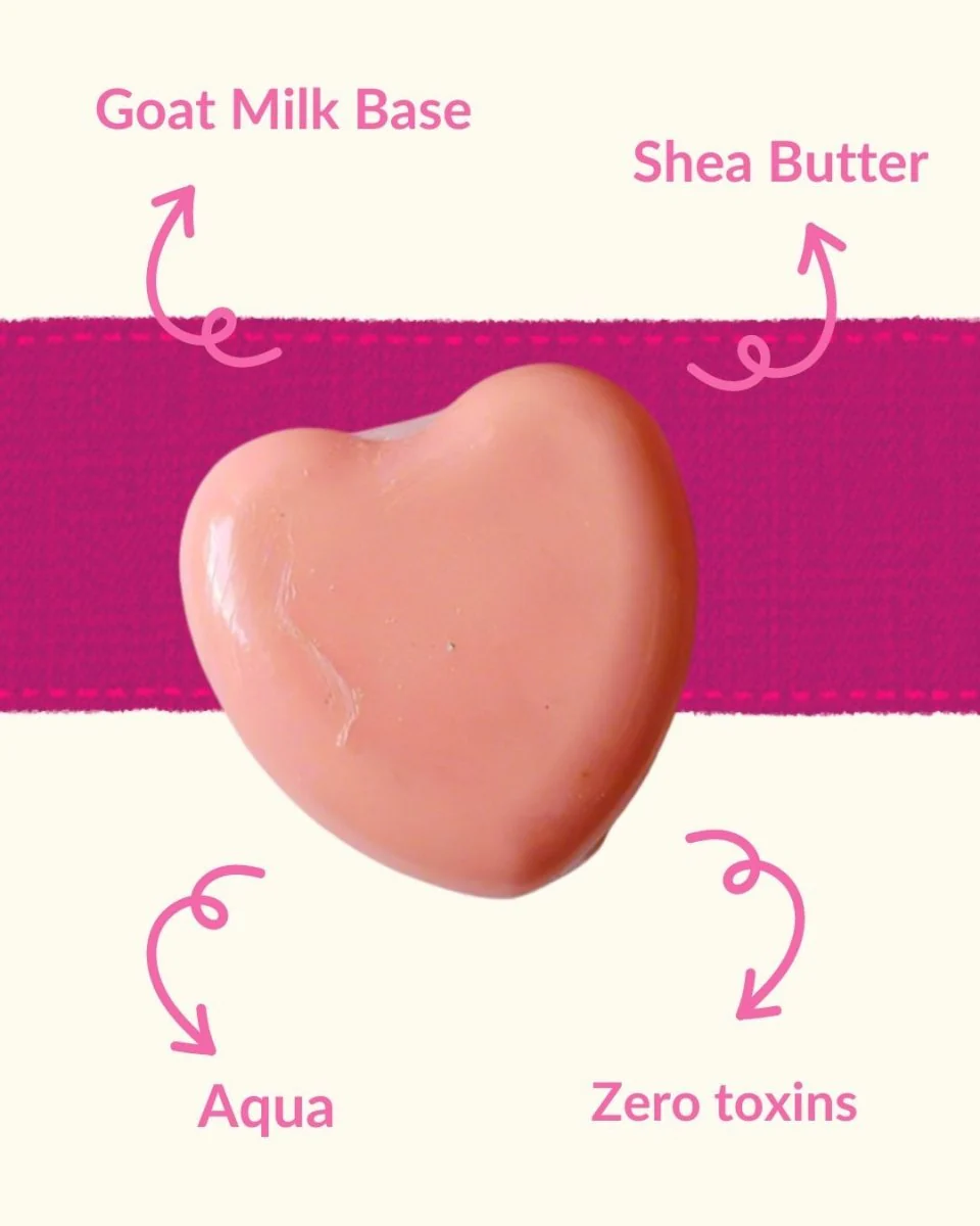 Sweetheart Pink Shea & Goat Milk Soap 150 g - Image 2
