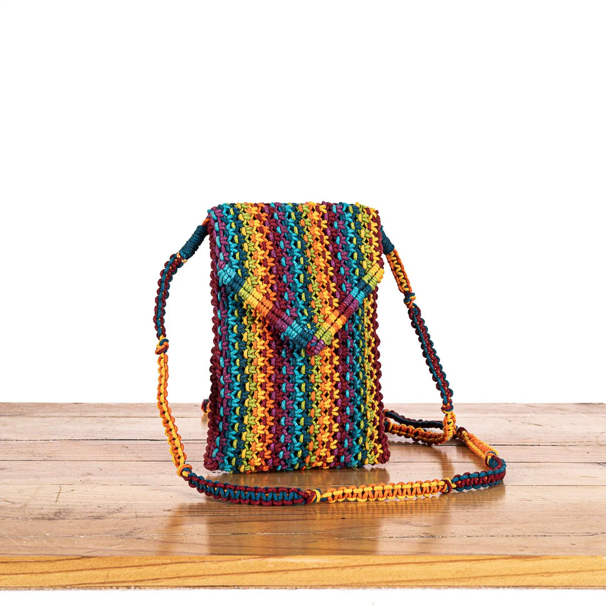 Sweven Blended Hand-Knotted Mobile Pouch – Stylish Phone Carry Case - Image 2