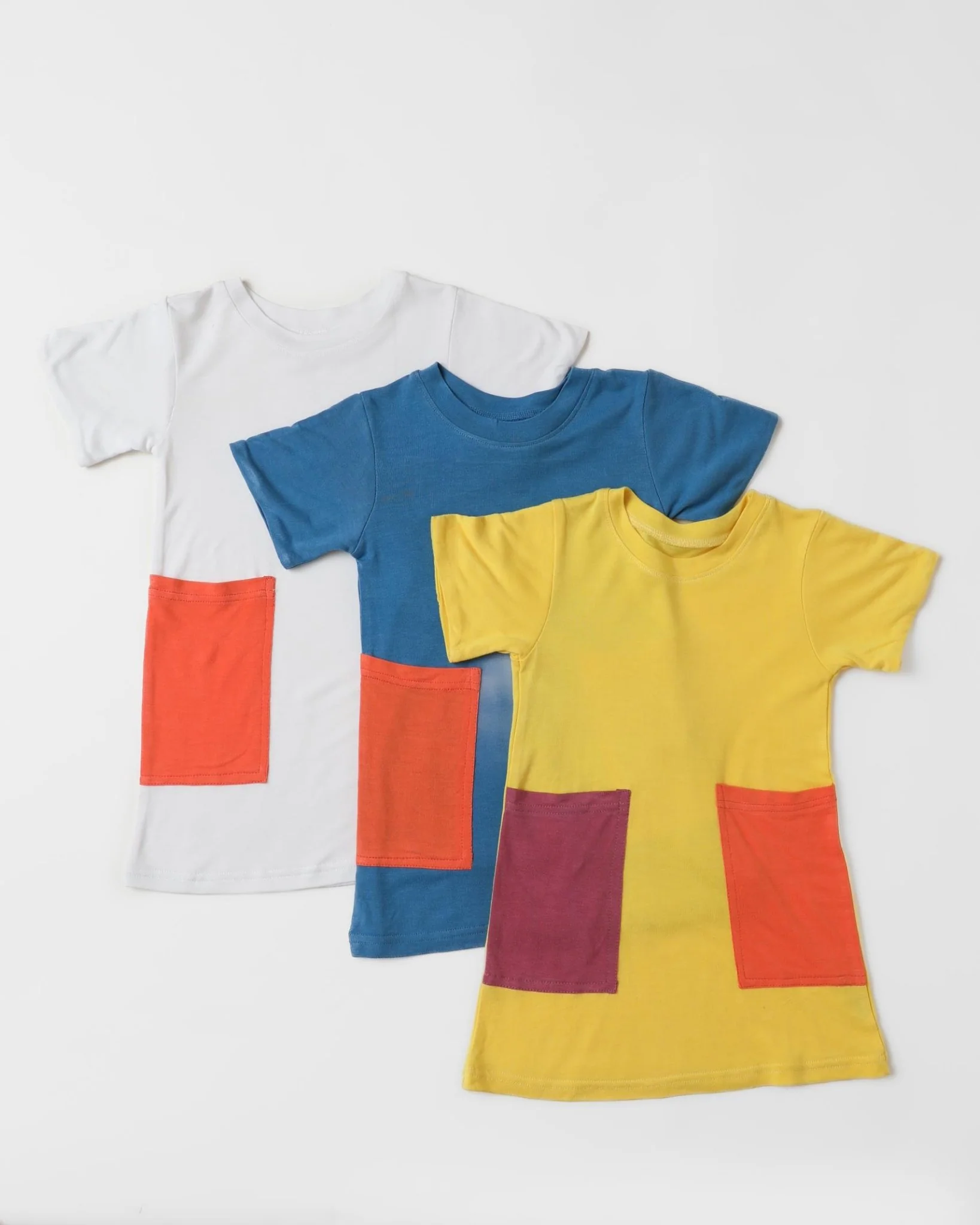T Dress for Kids | Herbal Dyed Cotton Tee Shirt Dress