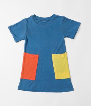 T Dress for Kids | Herbal Dyed Cotton Tee Shirt Dress - Image 6