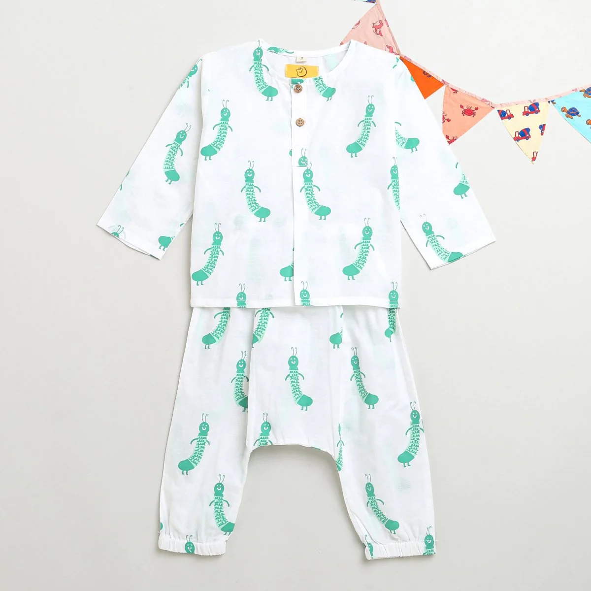 Taily Caterpillar- Unisex Infant Cotton Nightwear - Image 10
