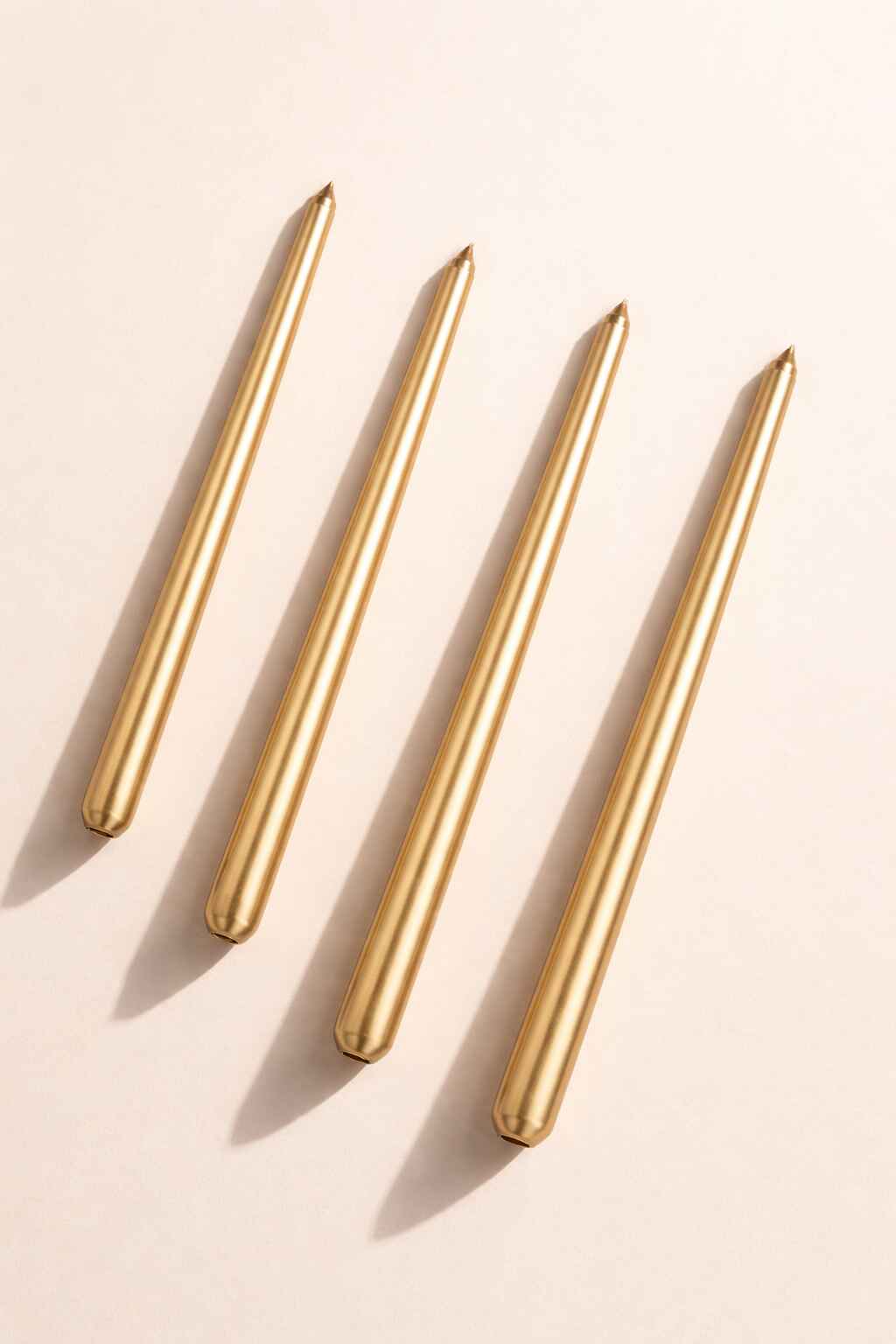 Unscented Taper Candles Set Of 4 Elegant Dinner Candles - Image 2