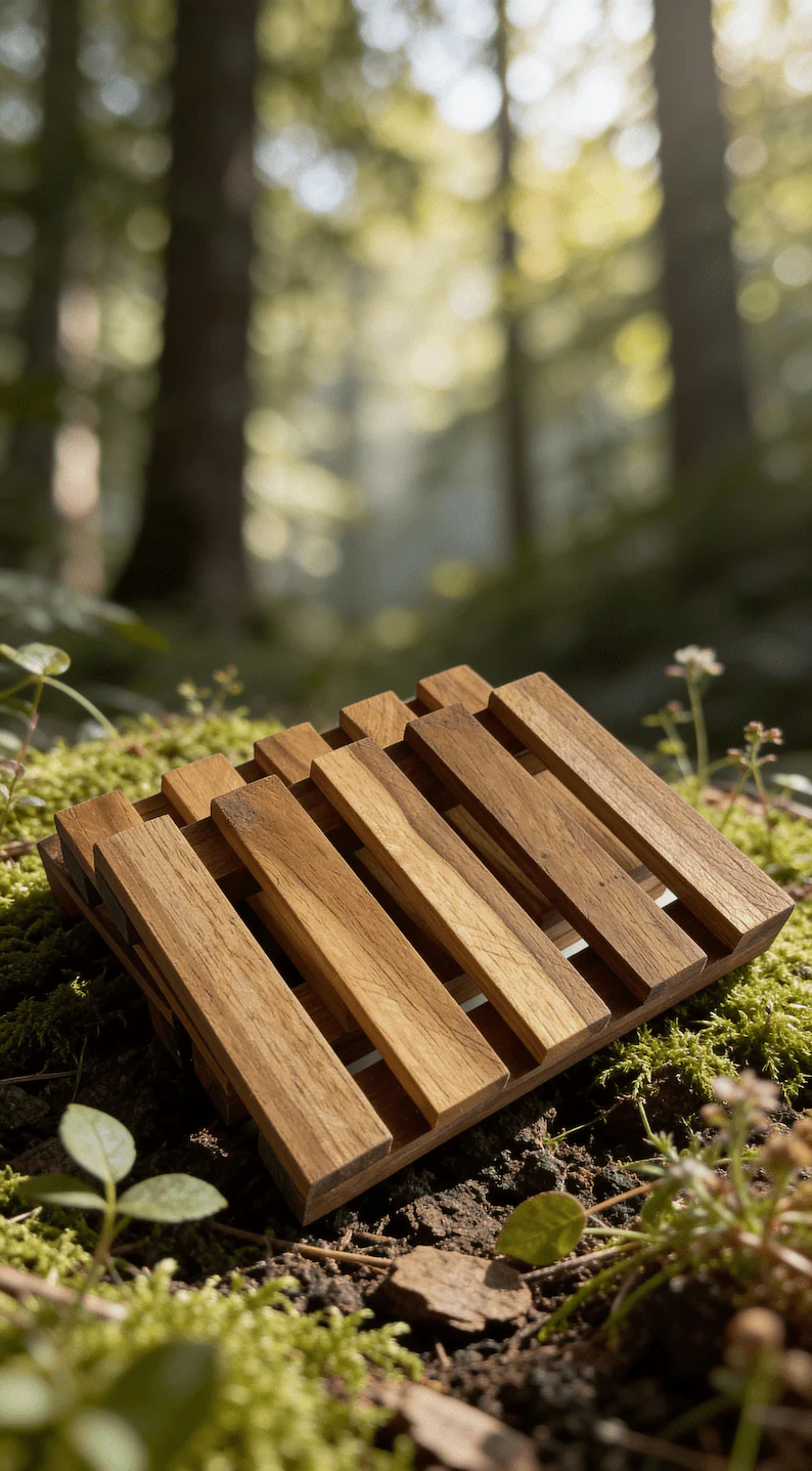 Teakwood Soap Dish | Natural Wooden Soap Holder - Image 2