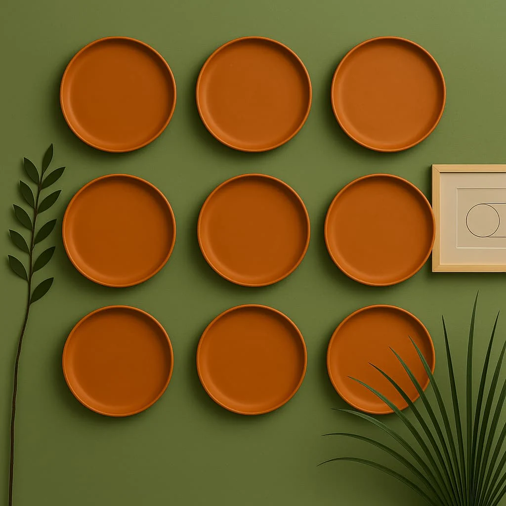 Terracotta 11-Inch Wall Plate | Handcrafted Decorative Plate