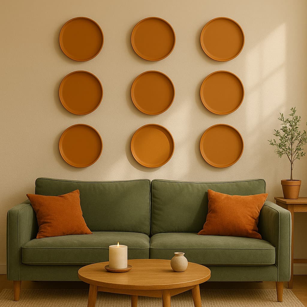 Terracotta 11-Inch Wall Plate | Handcrafted Decorative Plate - Image 11