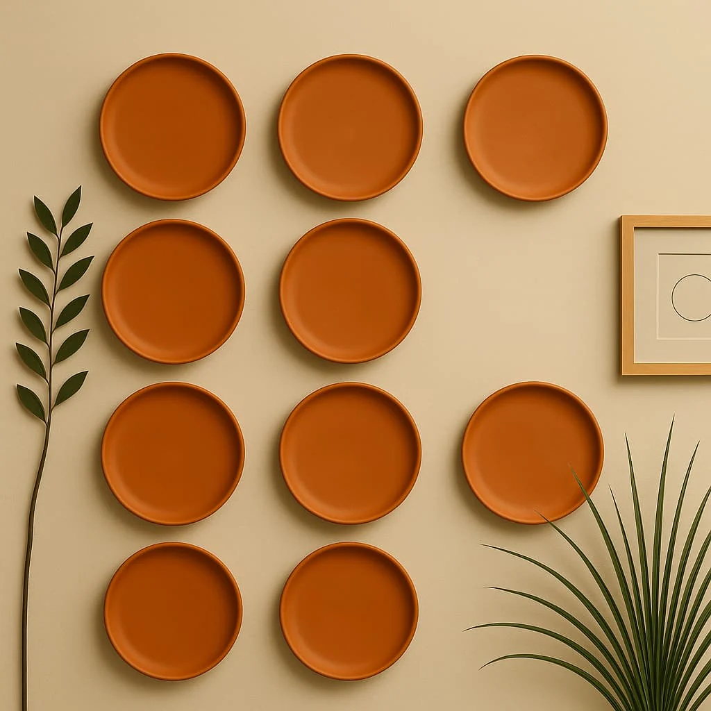 Terracotta 11-Inch Wall Plate | Handcrafted Decorative Plate - Image 15