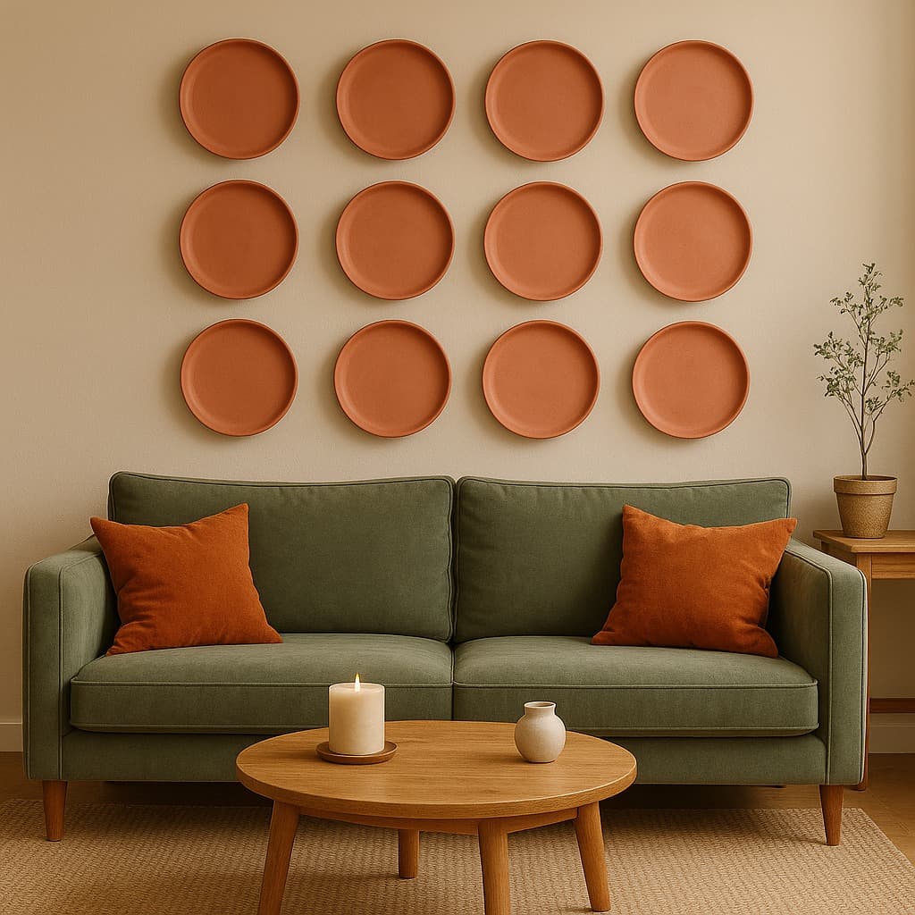 Terracotta 11-Inch Wall Plate | Handcrafted Decorative Plate - Image 19