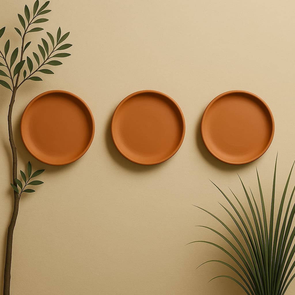 Terracotta 11-Inch Wall Plate | Handcrafted Decorative Plate - Image 31