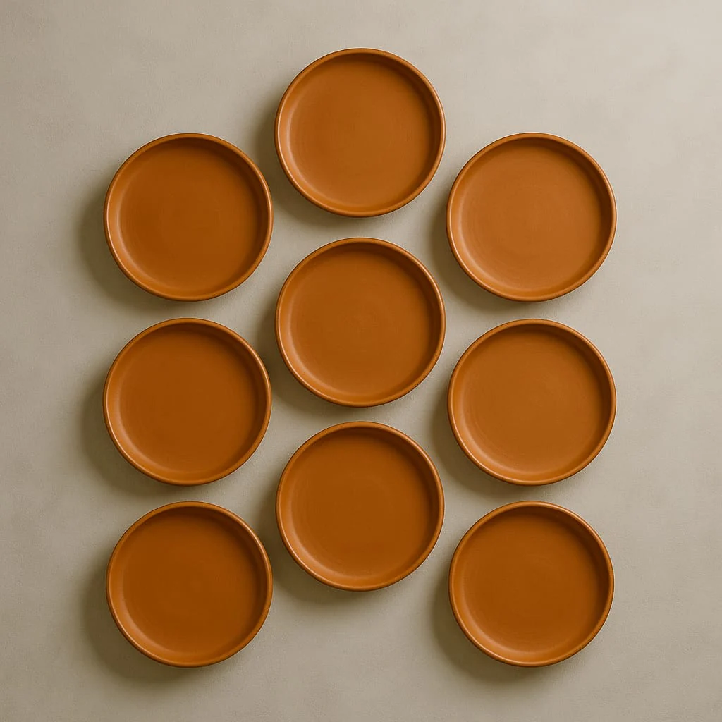 Terracotta 11-Inch Wall Plate | Handcrafted Decorative Plate - Image 48
