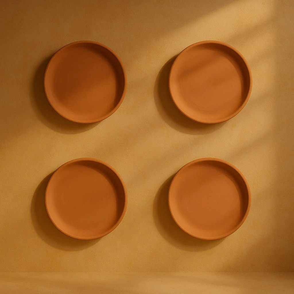 Terracotta 11-Inch Wall Plate | Handcrafted Decorative Plate - Image 8