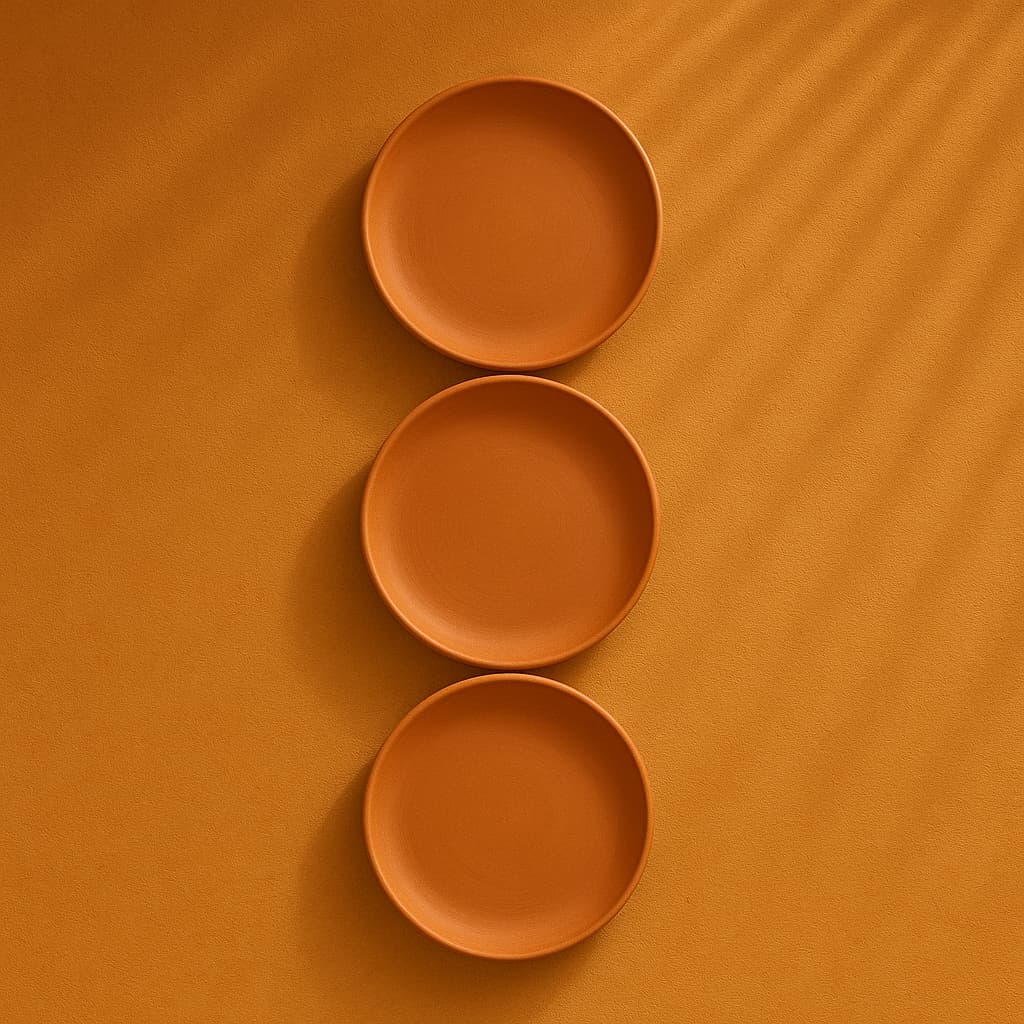 Terracotta 8-Inch Wall Plate | Handcrafted Decorative Plate