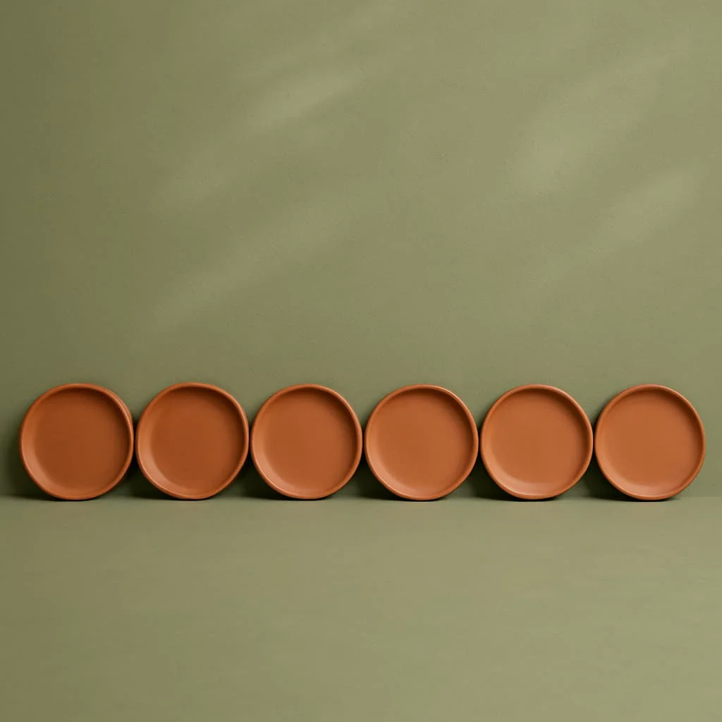 Terracotta 8-Inch Wall Plate | Handcrafted Decorative Plate - Image 22