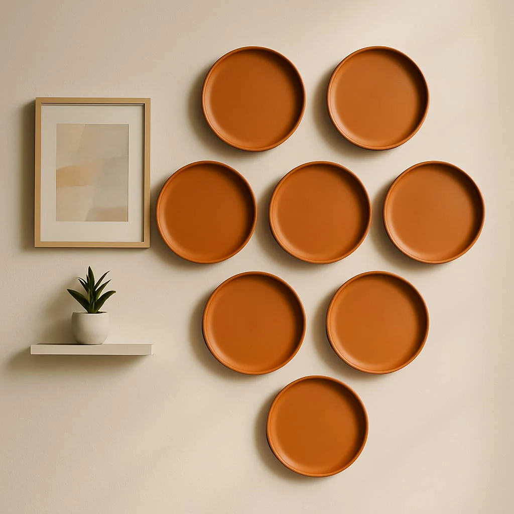 Terracotta 8-Inch Wall Plate | Handcrafted Decorative Plate - Image 27