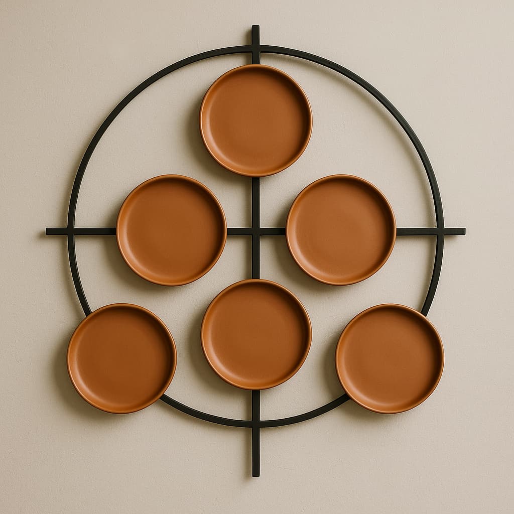 Terracotta 8-Inch Wall Plate | Handcrafted Decorative Plate - Image 29