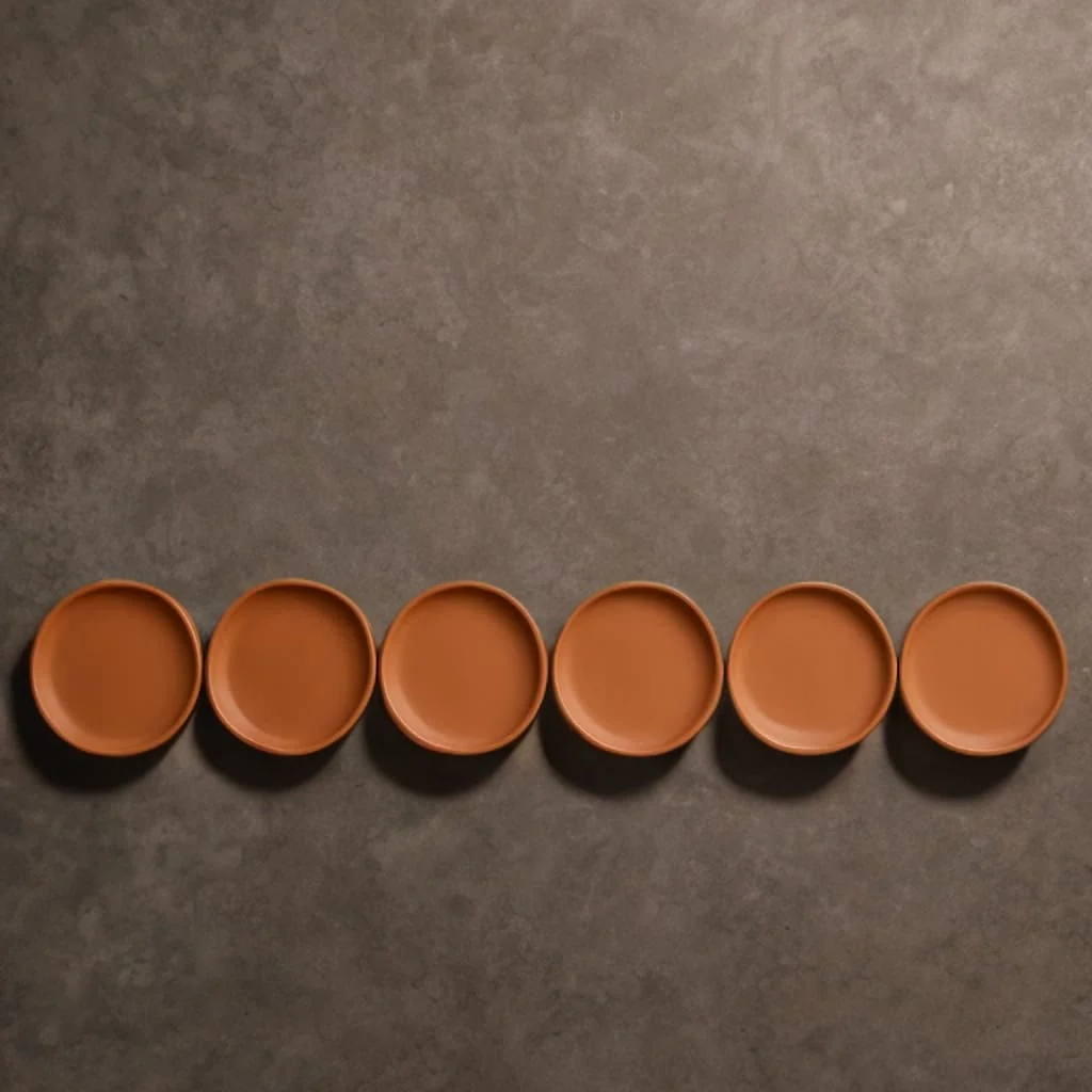 Terracotta 8-Inch Wall Plate | Handcrafted Decorative Plate - Image 30