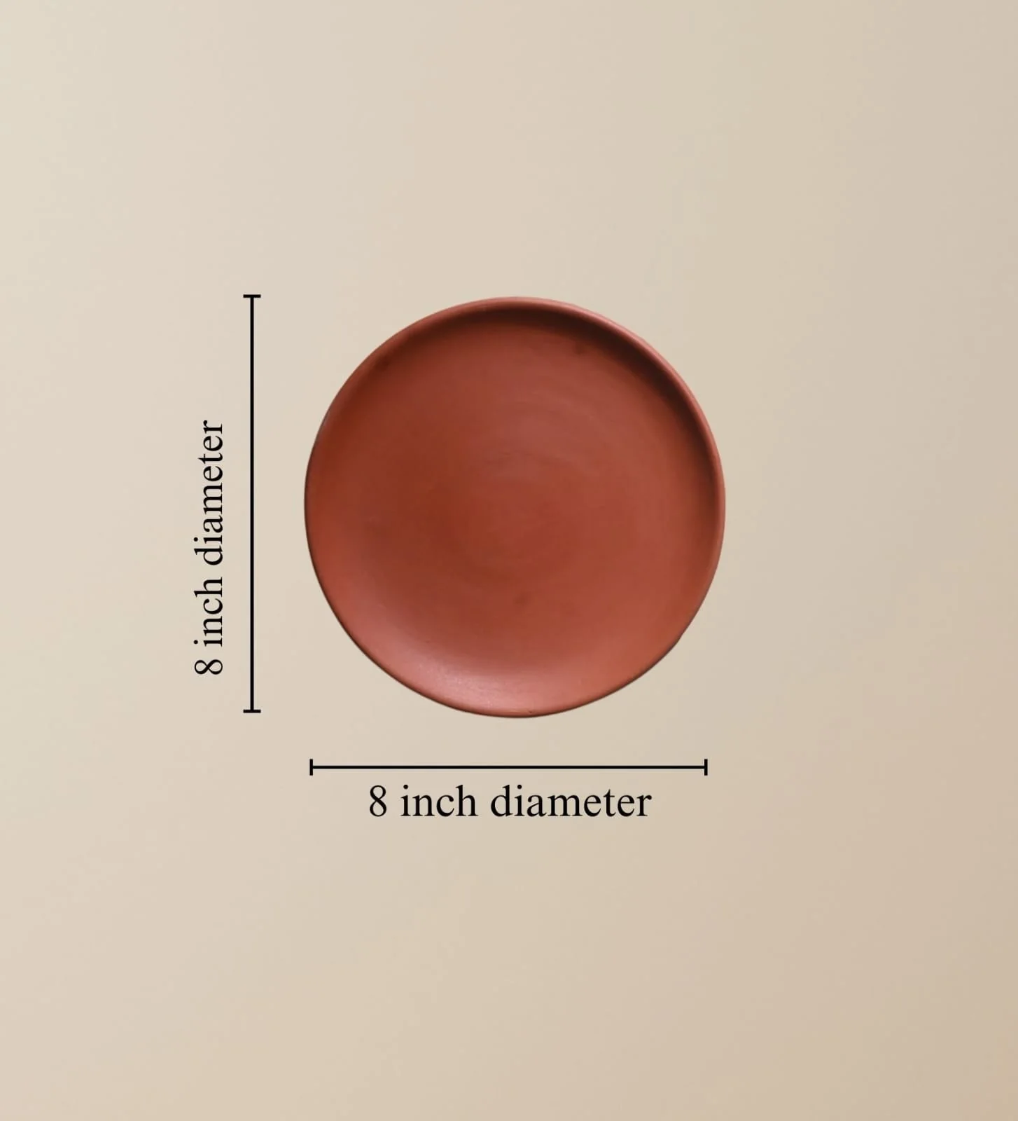 Terracotta 8-Inch Wall Plate | Handcrafted Decorative Plate - Image 33