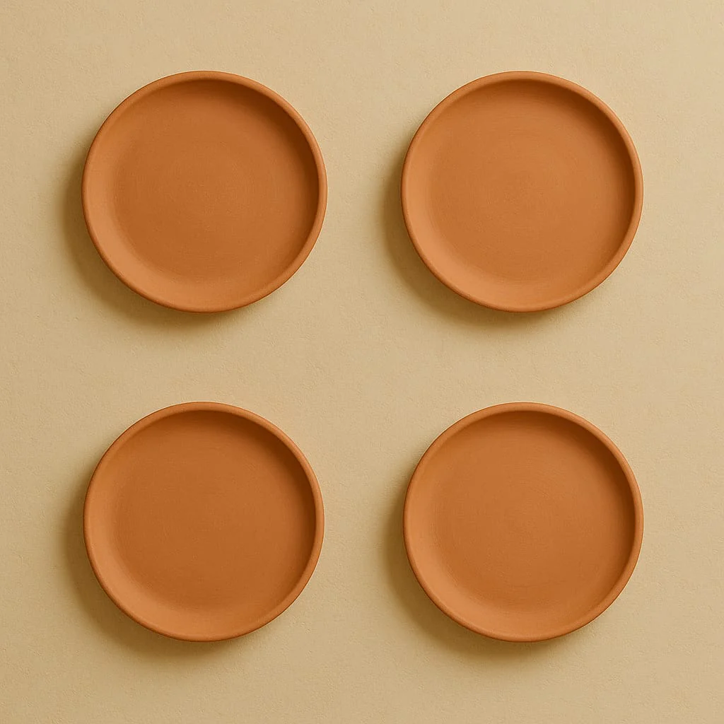 Terracotta 8-Inch Wall Plate | Handcrafted Decorative Plate - Image 4