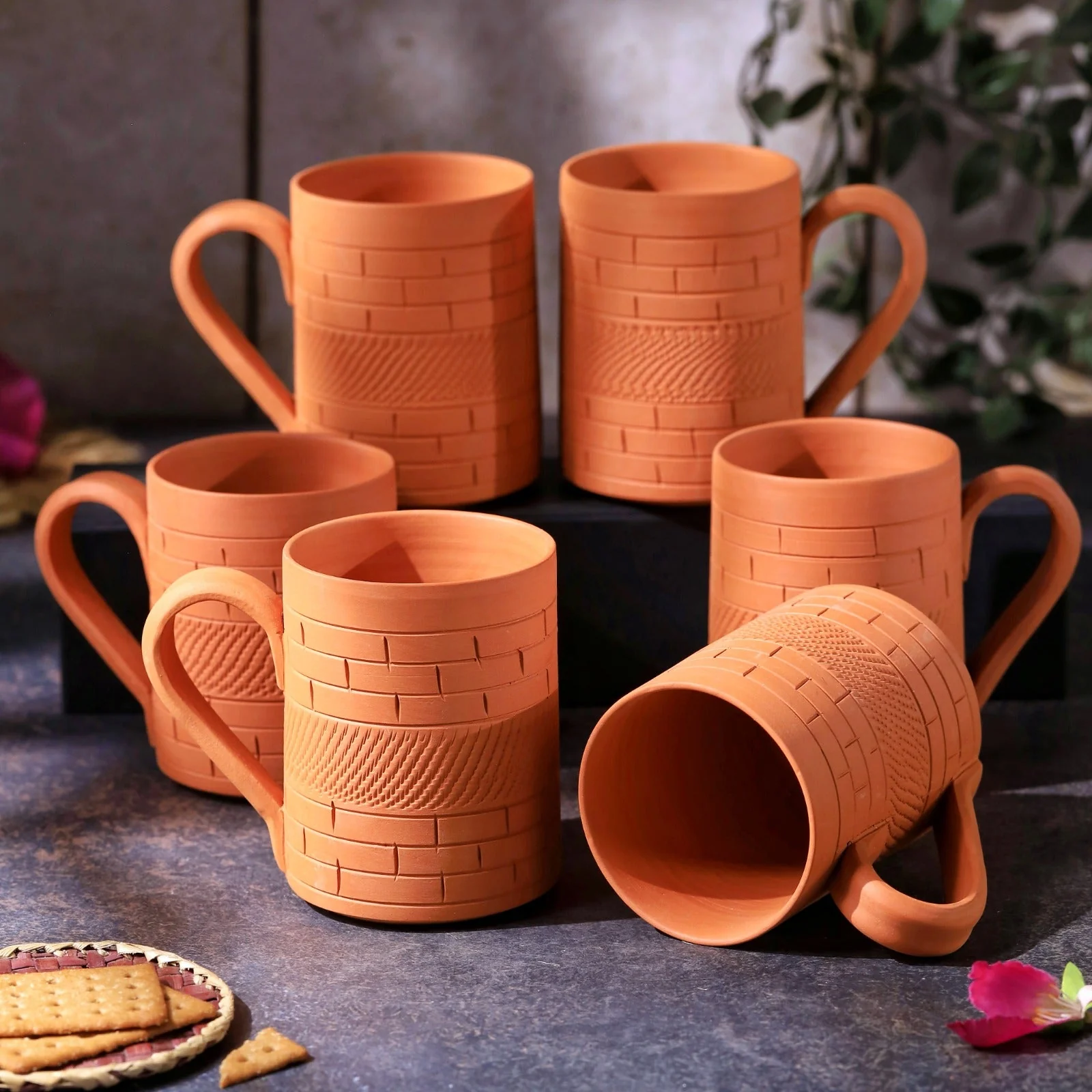 Terracotta Kohinoor Jumbo Mug – Handcrafted Natural Clay Large Mug - Image 11