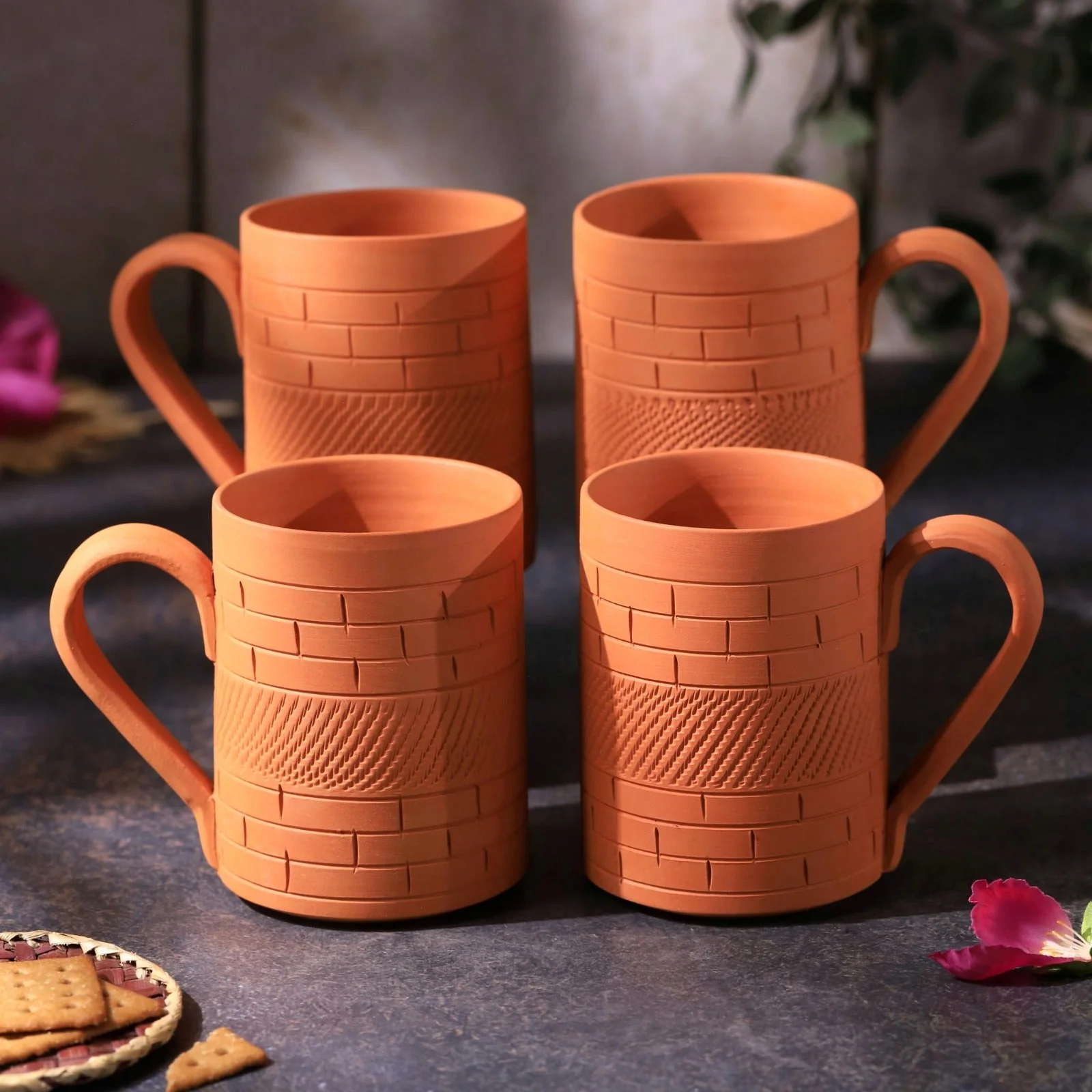 Terracotta Kohinoor Jumbo Mug – Handcrafted Natural Clay Large Mug - Image 6