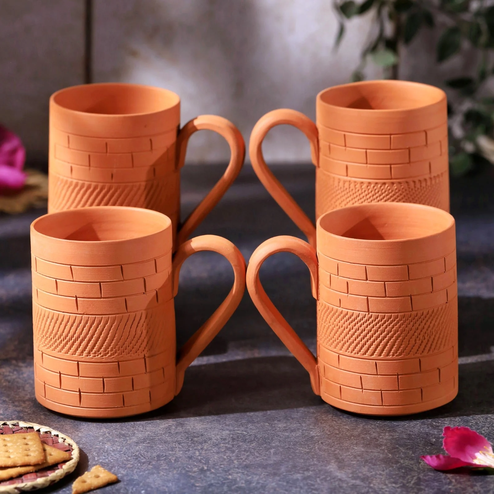 Terracotta Kohinoor Jumbo Mug – Handcrafted Natural Clay Large Mug - Image 8