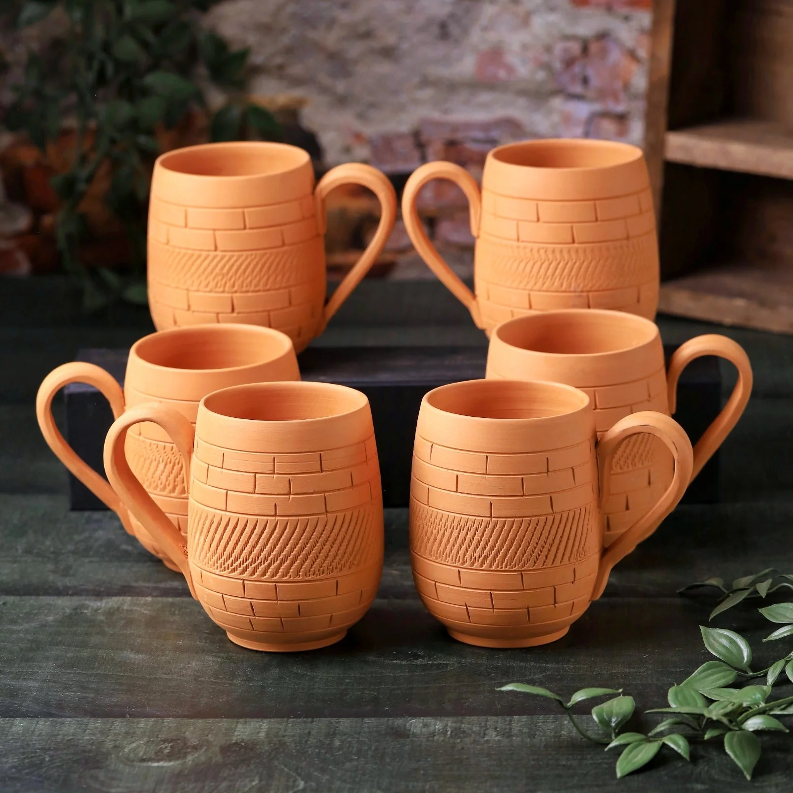 Terracotta Maharaja Jumbo Mug- Handcrafted Natural Clay Large Mug - Image 9