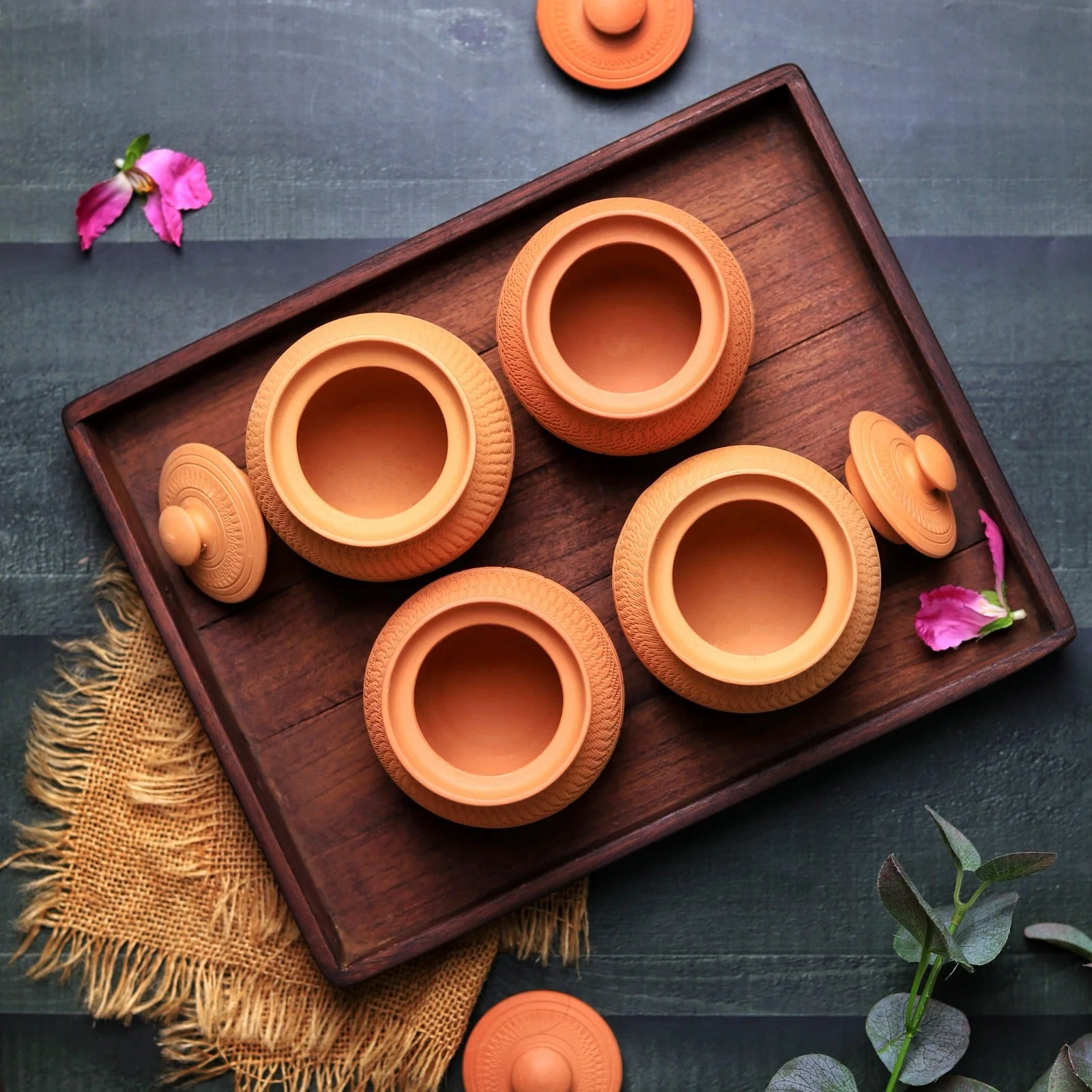 Terracotta Maharaja Sugar Pot | Handcrafted Clay Jar - Image 8