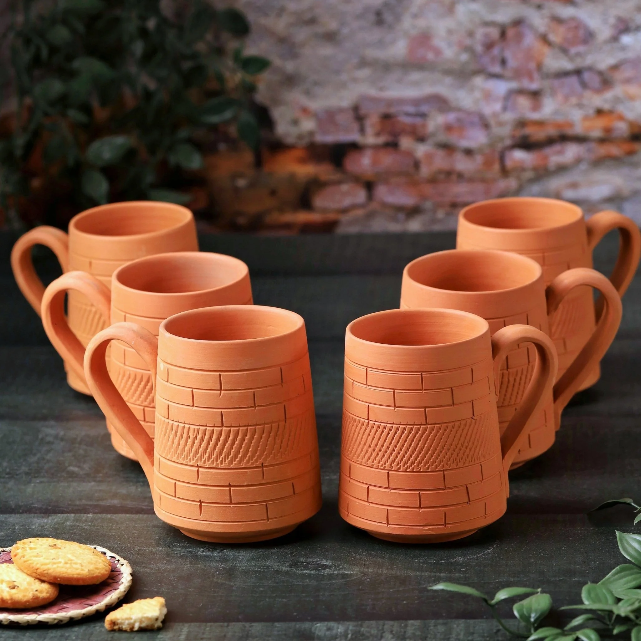 Terracotta Nawabi Jumbo Mug – Handcrafted Natural Clay Large Mug