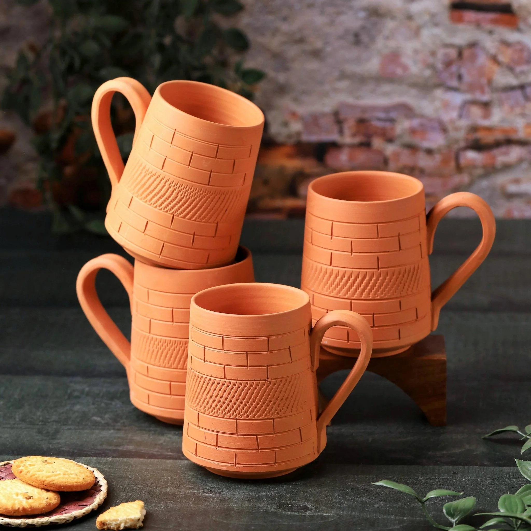Terracotta Nawabi Jumbo Mug – Handcrafted Natural Clay Large Mug - Image 10