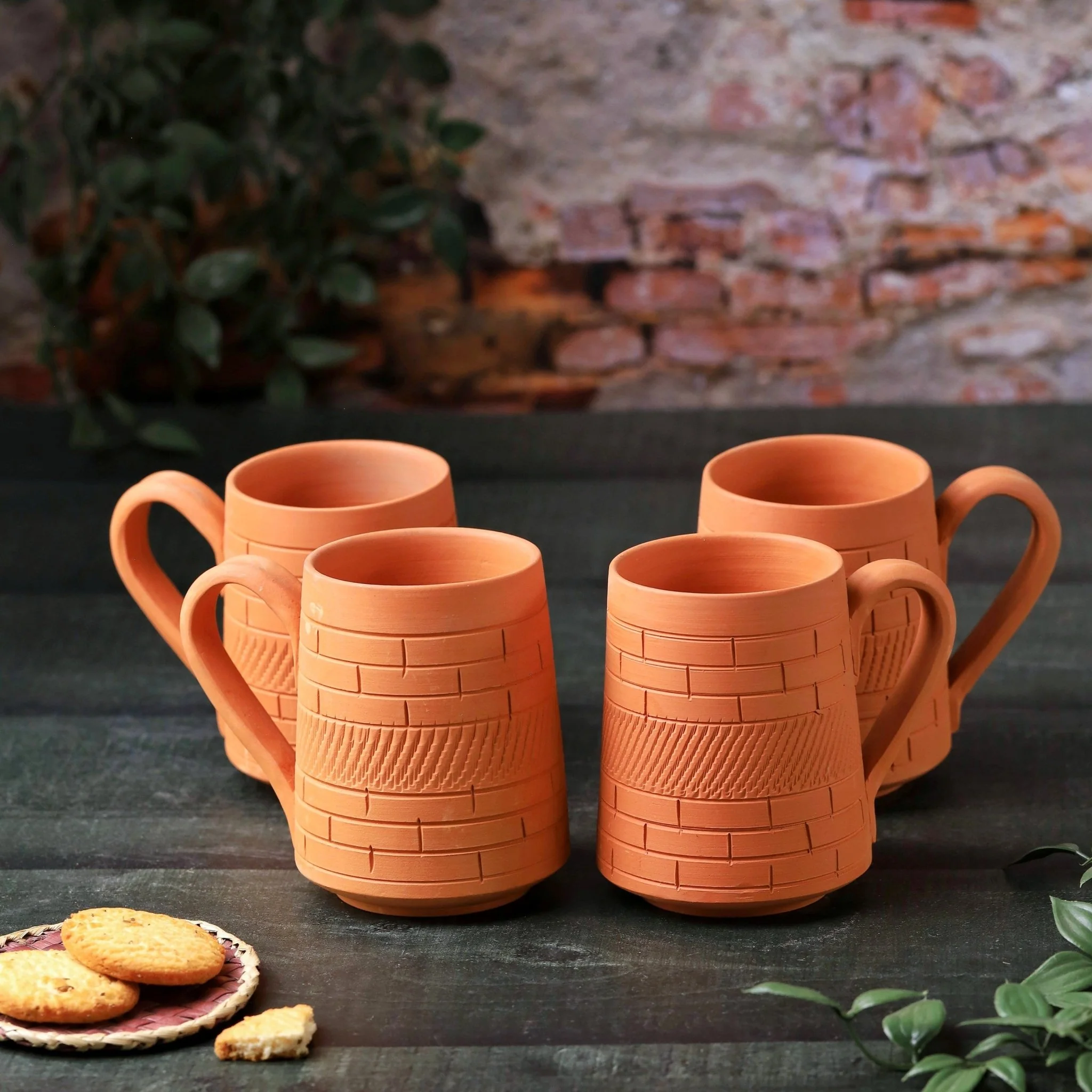 Terracotta Nawabi Jumbo Mug – Handcrafted Natural Clay Large Mug - Image 2