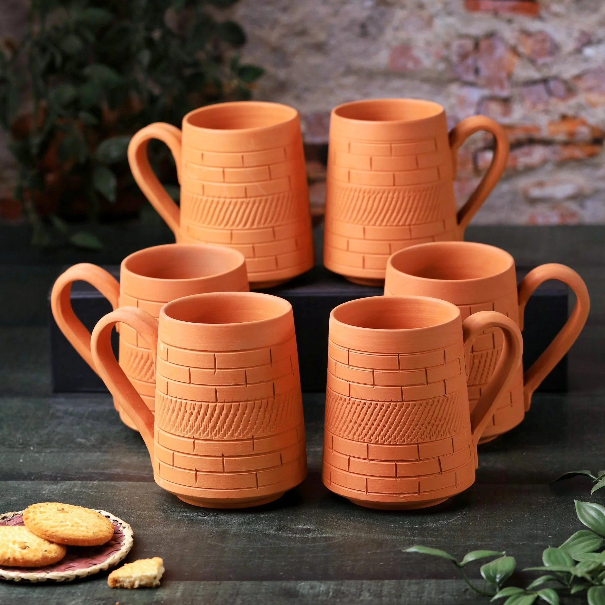 Terracotta Nawabi Jumbo Mug – Handcrafted Natural Clay Large Mug - Image 4