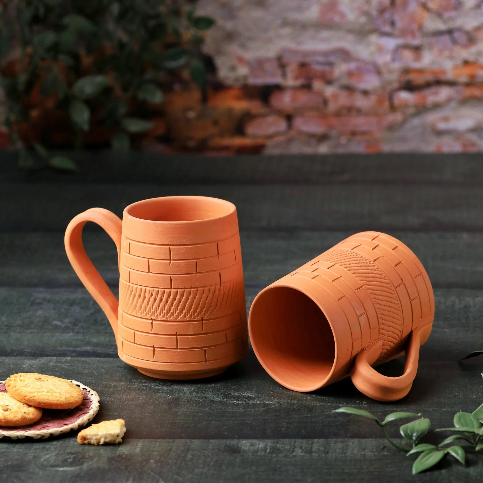Terracotta Nawabi Jumbo Mug – Handcrafted Natural Clay Large Mug - Image 6