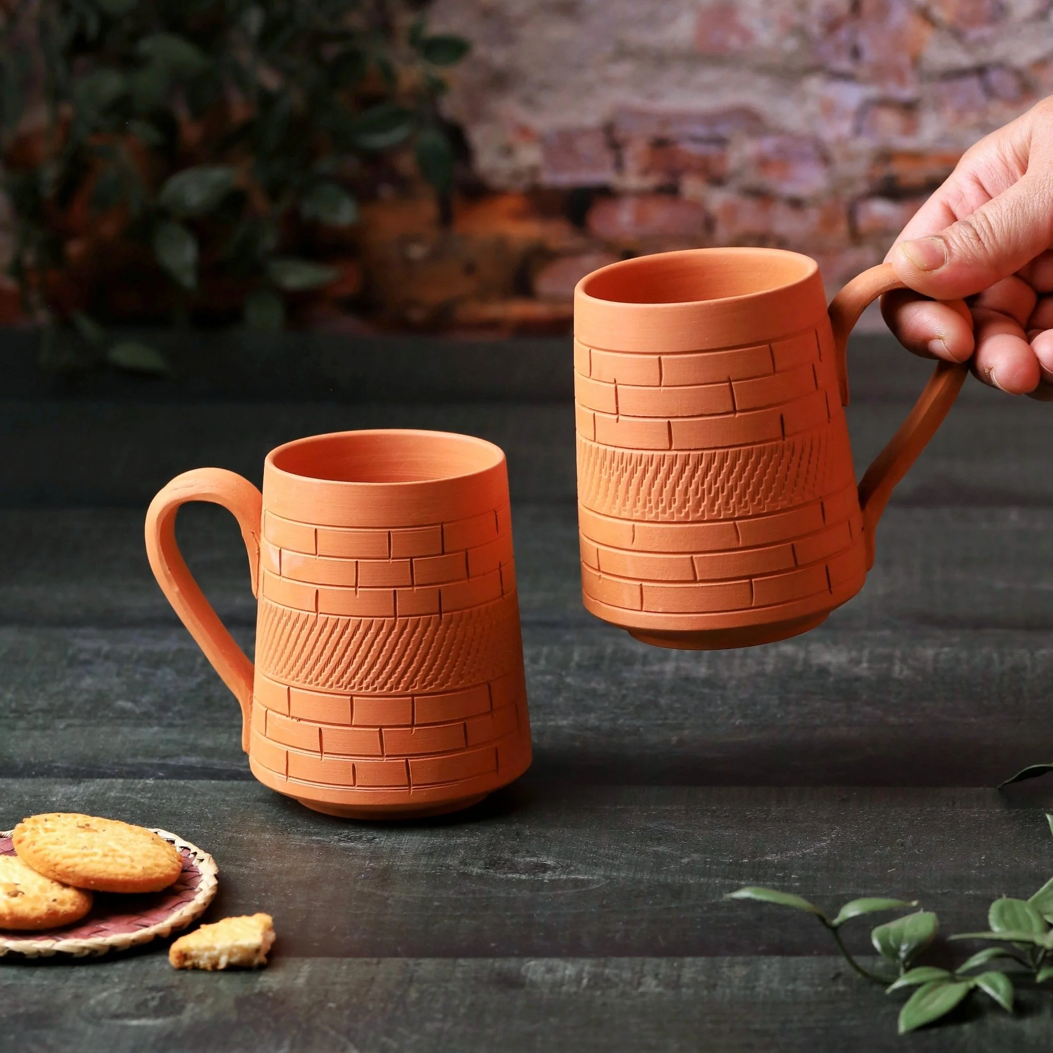 Terracotta Nawabi Jumbo Mug – Handcrafted Natural Clay Large Mug - Image 7