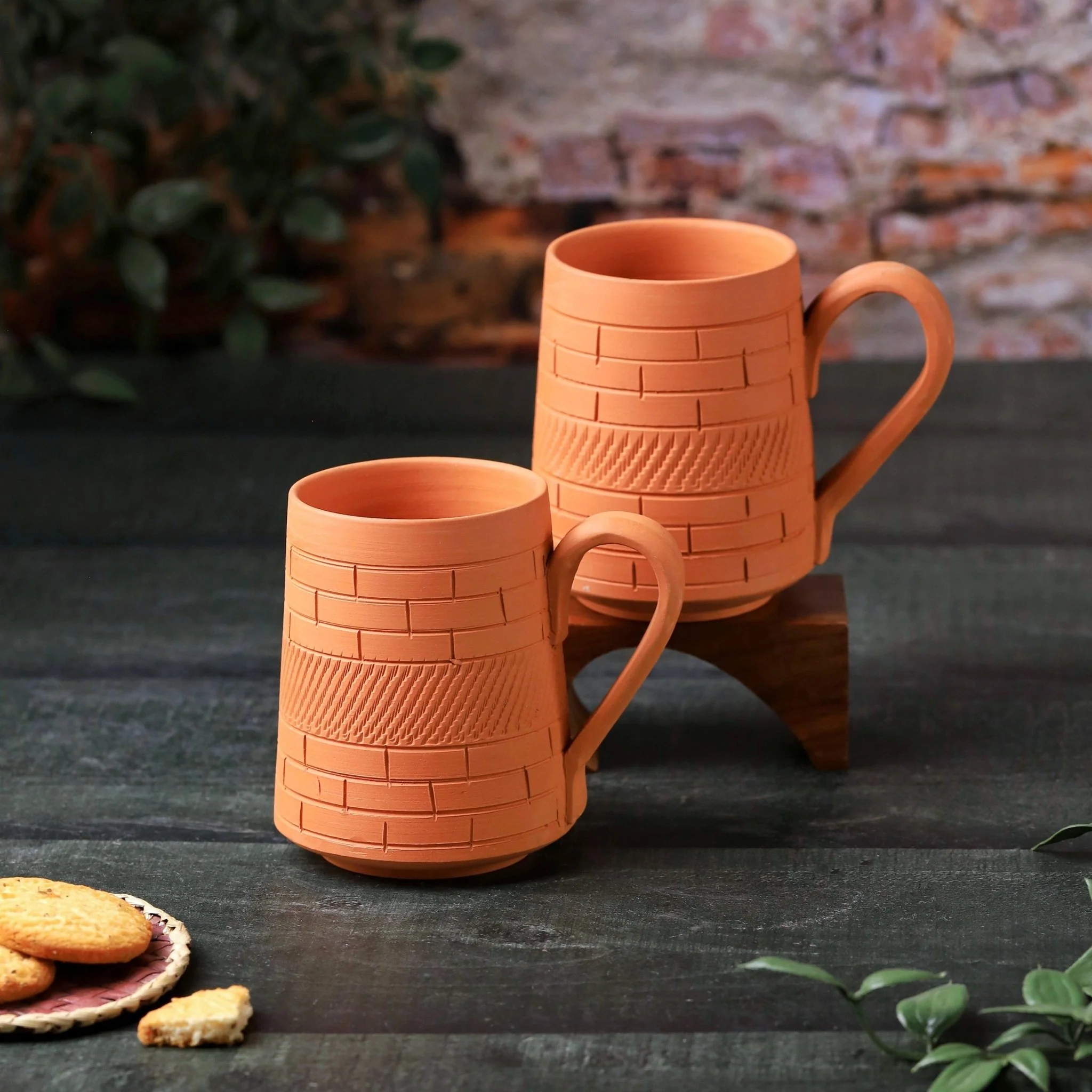 Terracotta Nawabi Jumbo Mug – Handcrafted Natural Clay Large Mug - Image 8