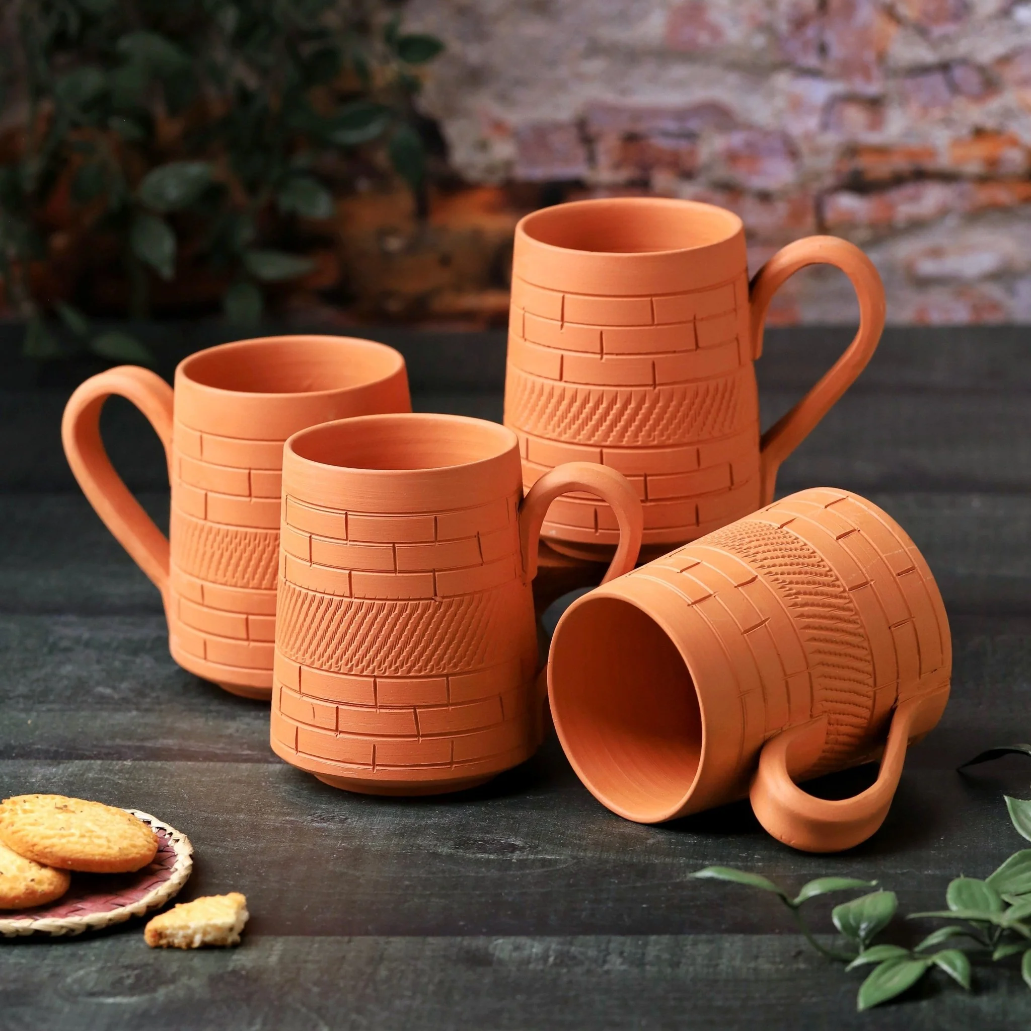Terracotta Nawabi Jumbo Mug – Handcrafted Natural Clay Large Mug - Image 9
