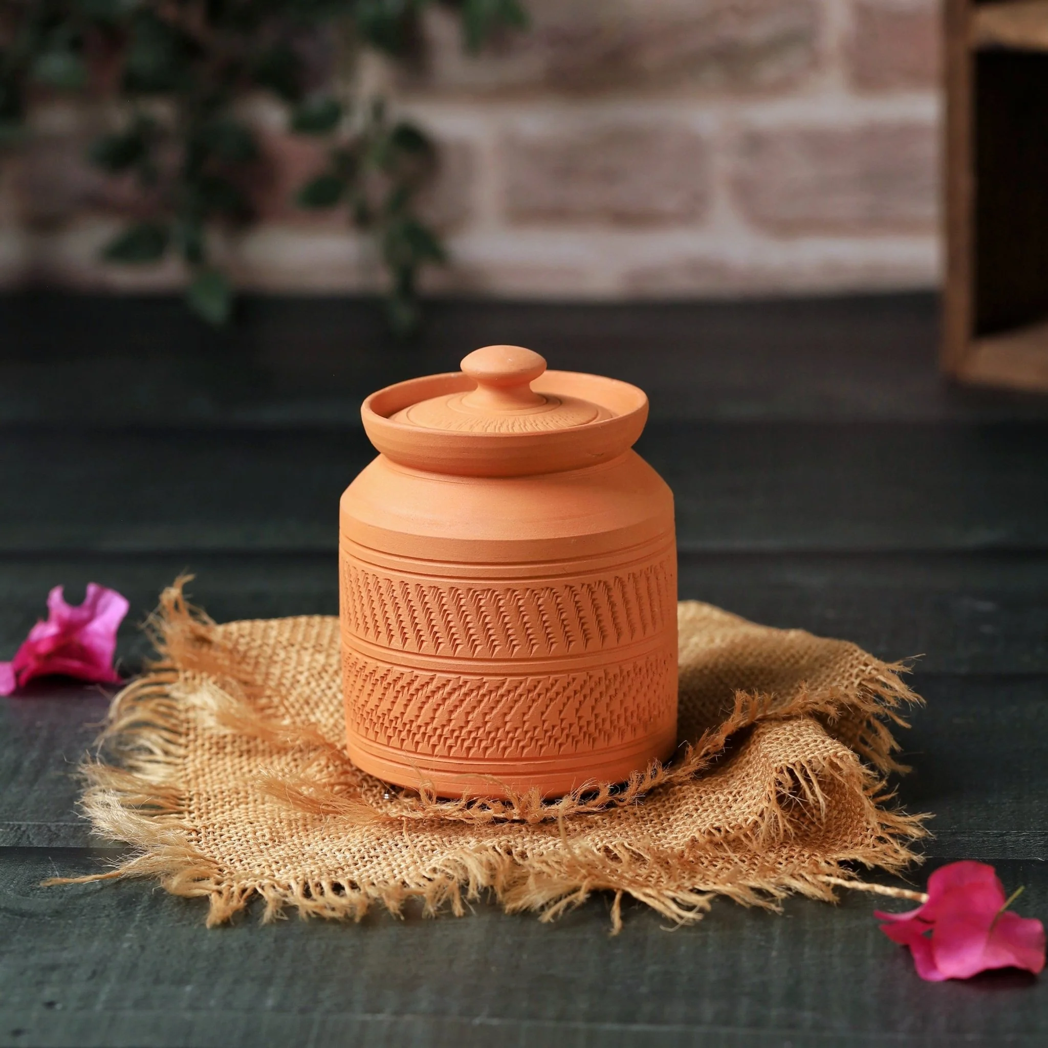 Terracotta Nawabi Pot | Handcrafted Clay Multipurpose Jar - Image 6