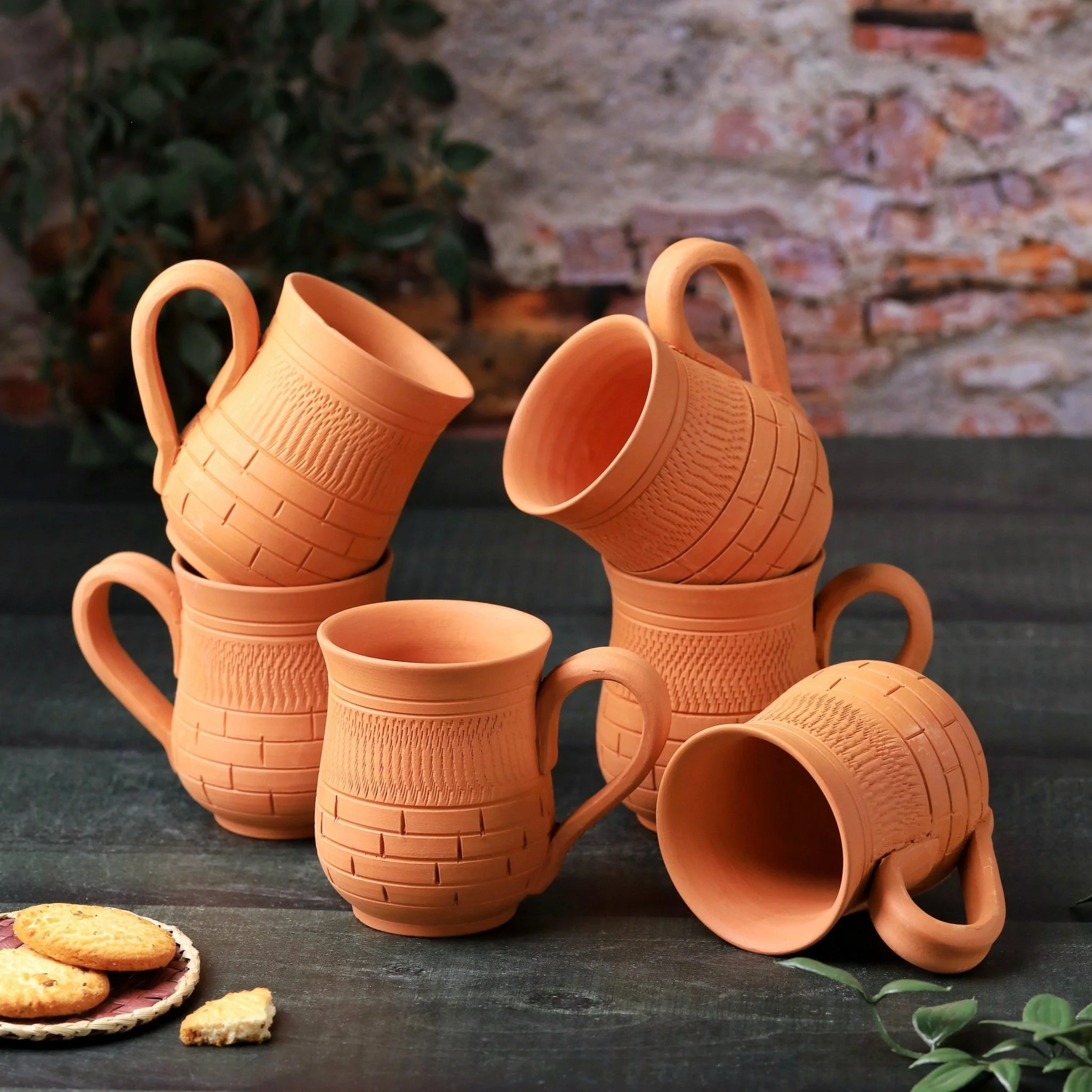 Terracotta Peshwa Coffee Mug – Handcrafted Natural Clay Coffee Mug