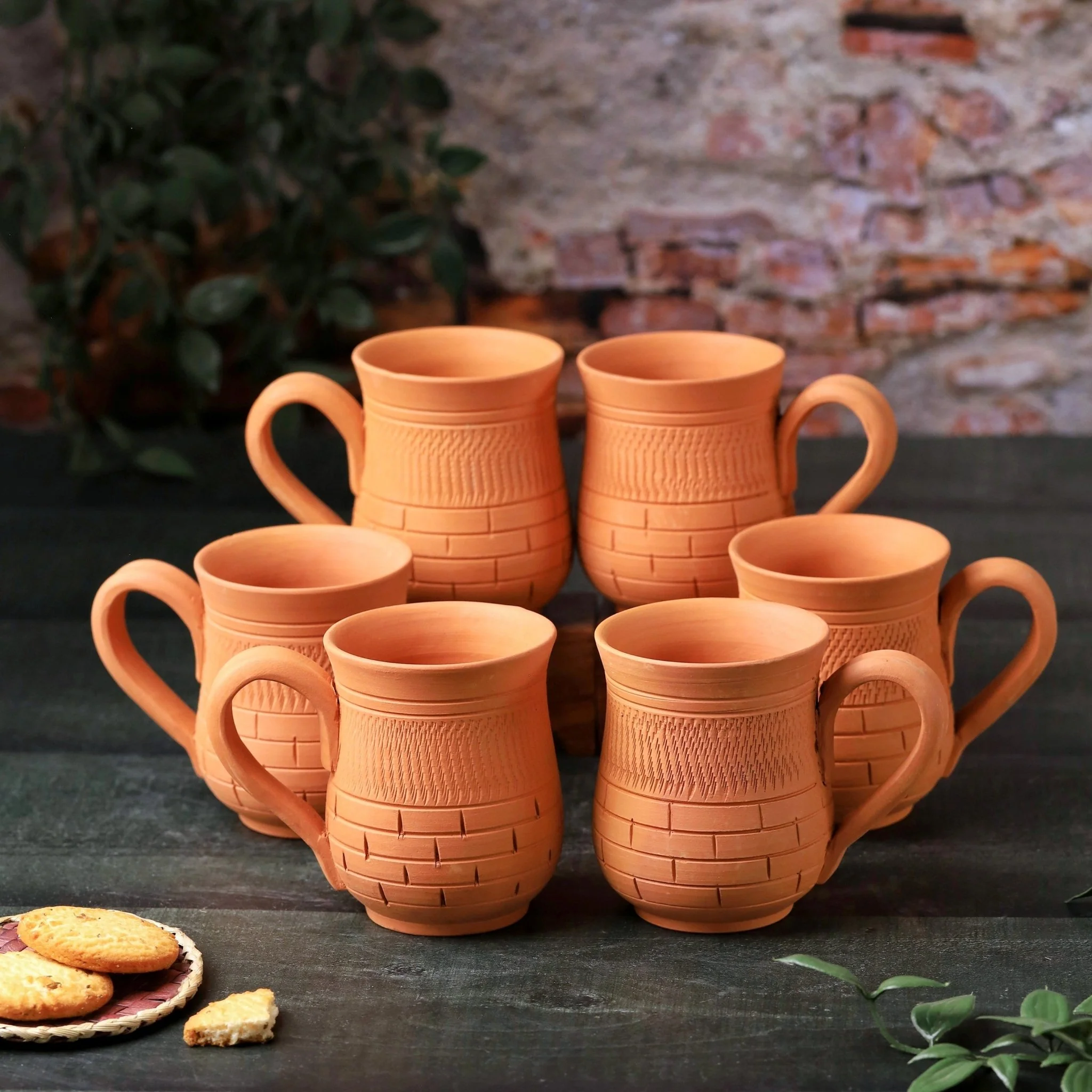 Terracotta Peshwa Coffee Mug – Handcrafted Natural Clay Coffee Mug - Image 2