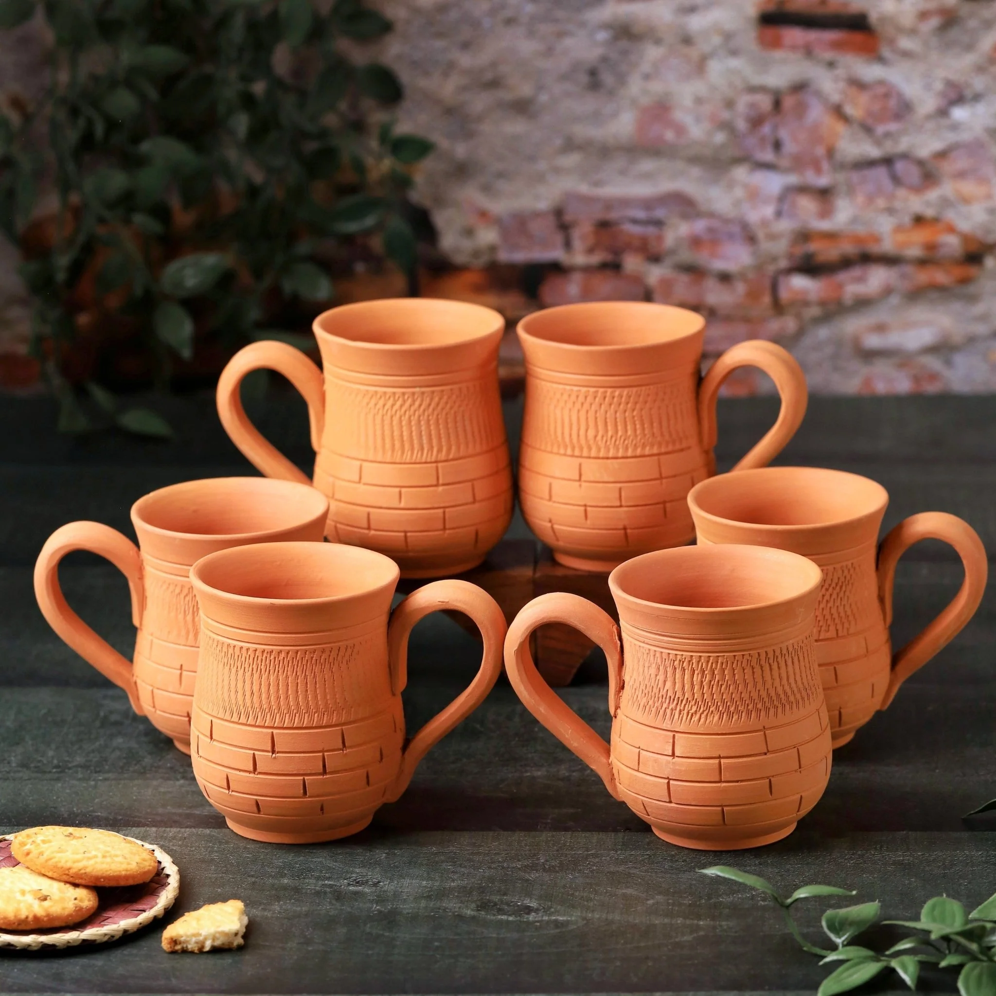 Terracotta Peshwa Coffee Mug – Handcrafted Natural Clay Coffee Mug - Image 3