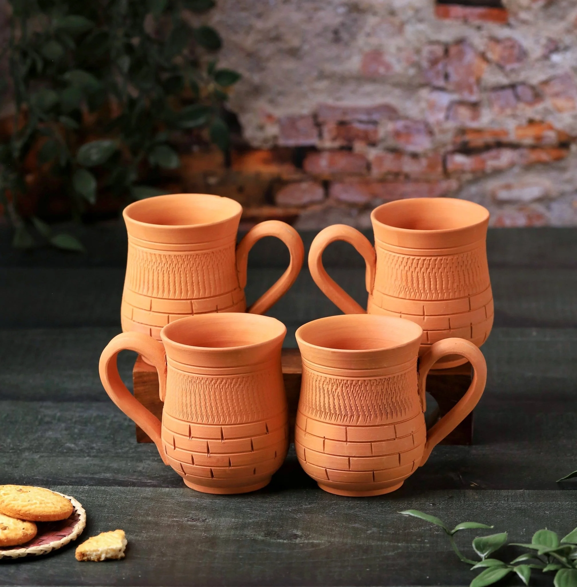 Terracotta Peshwa Coffee Mug – Handcrafted Natural Clay Coffee Mug - Image 5