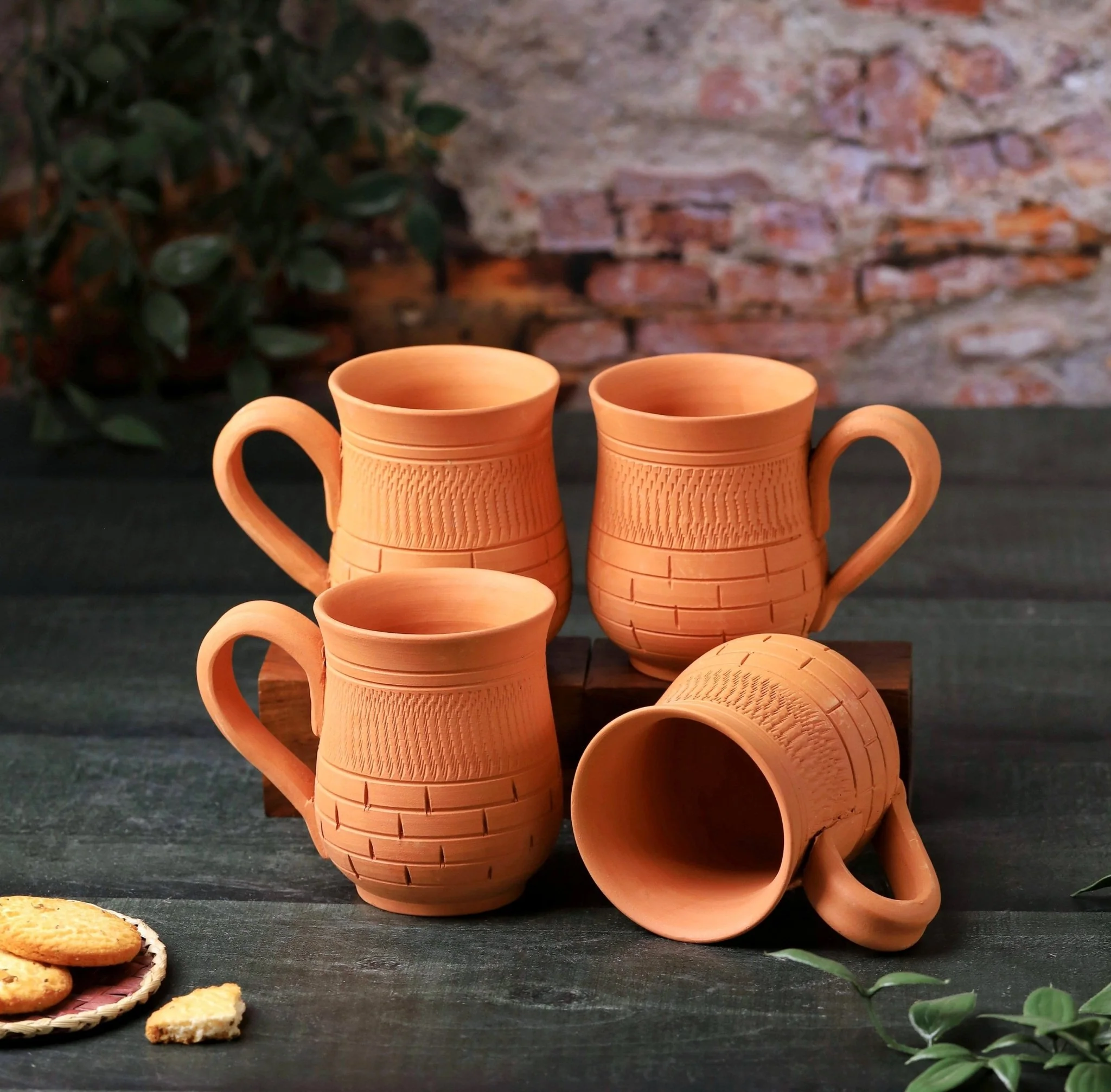 Terracotta Peshwa Coffee Mug – Handcrafted Natural Clay Coffee Mug - Image 6