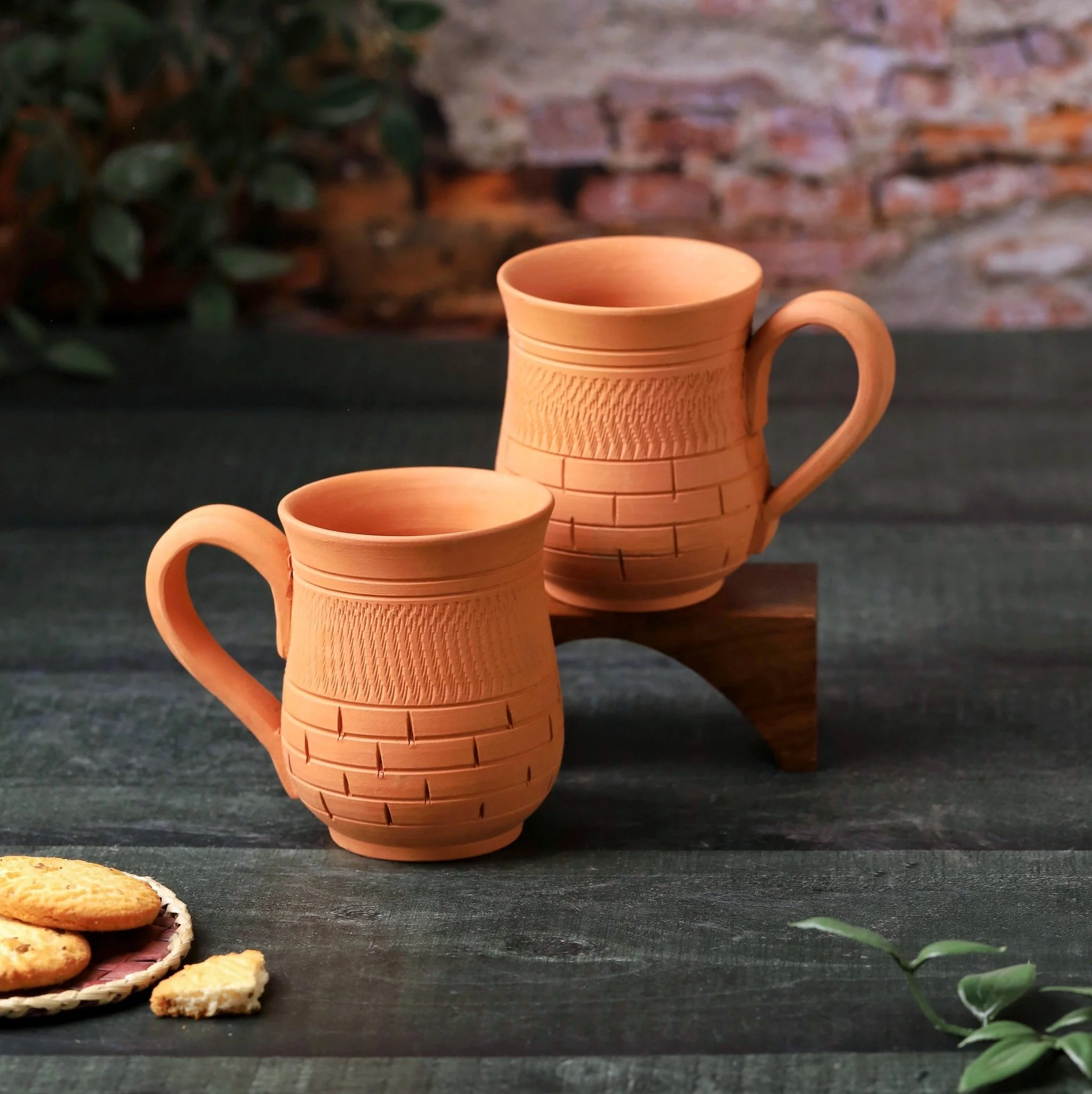 Terracotta Peshwa Coffee Mug – Handcrafted Natural Clay Coffee Mug - Image 9