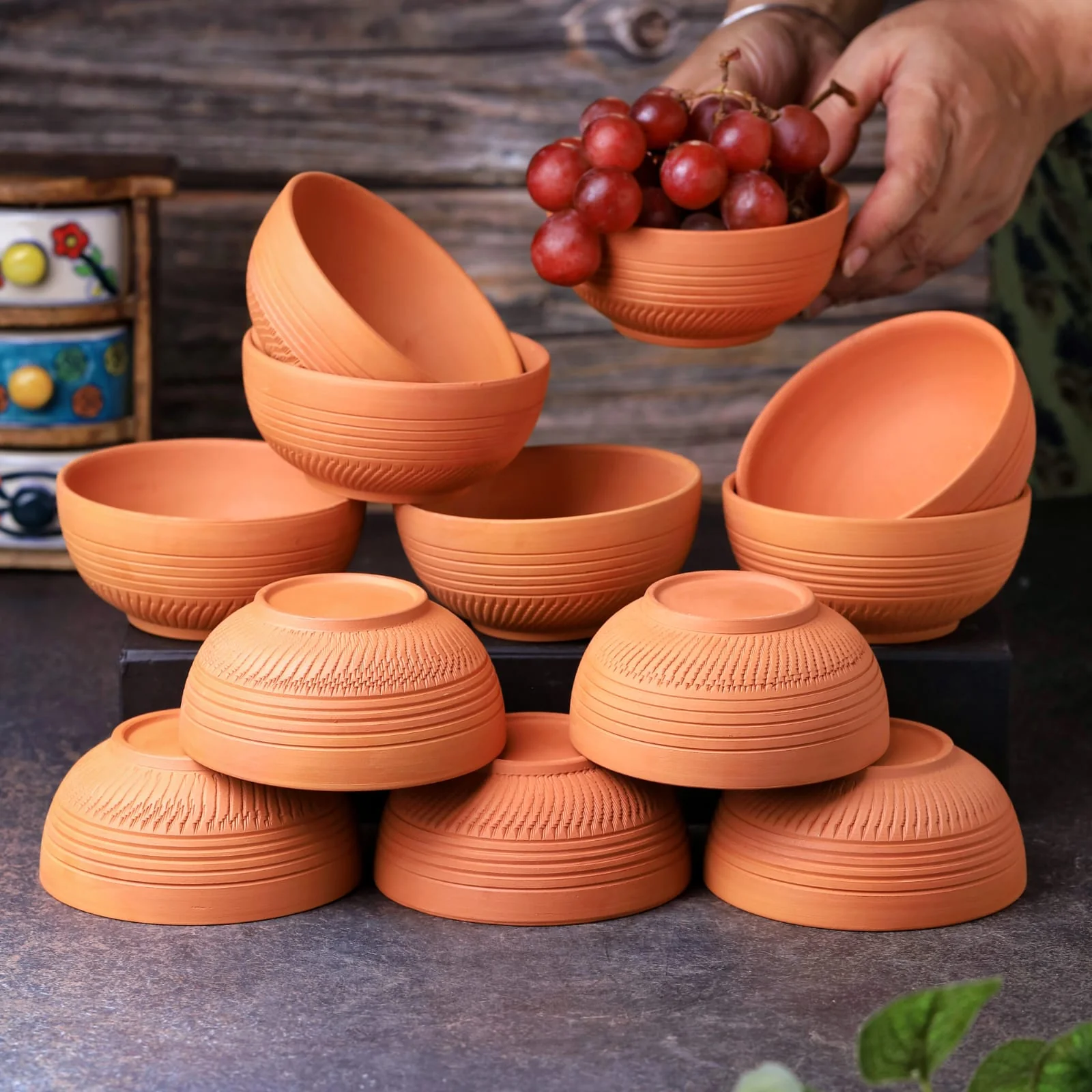 Terracotta Special Chutney (Dip) Bowl | Handmade Clay Serving Bowl - Image 10