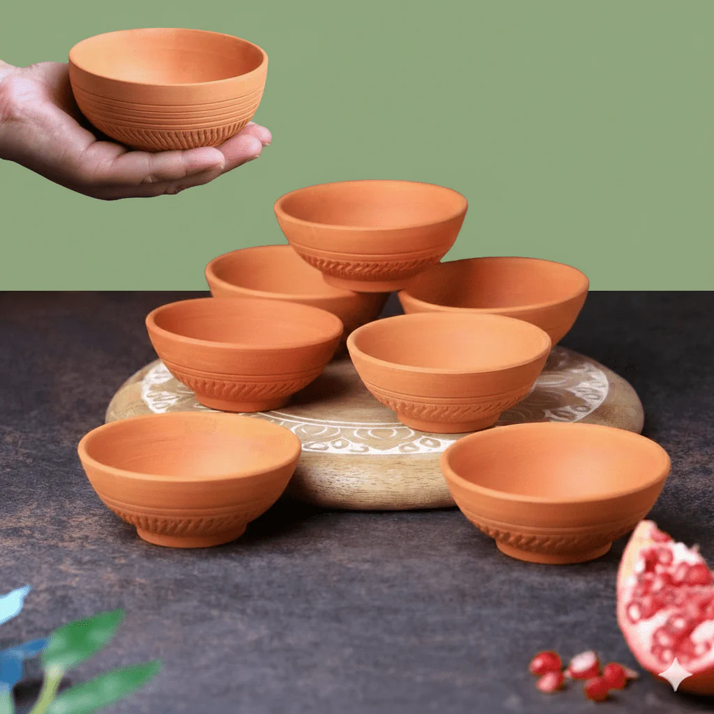 Terracotta Special Chutney (Dip) Bowl | Handmade Clay Serving Bowl - Image 4